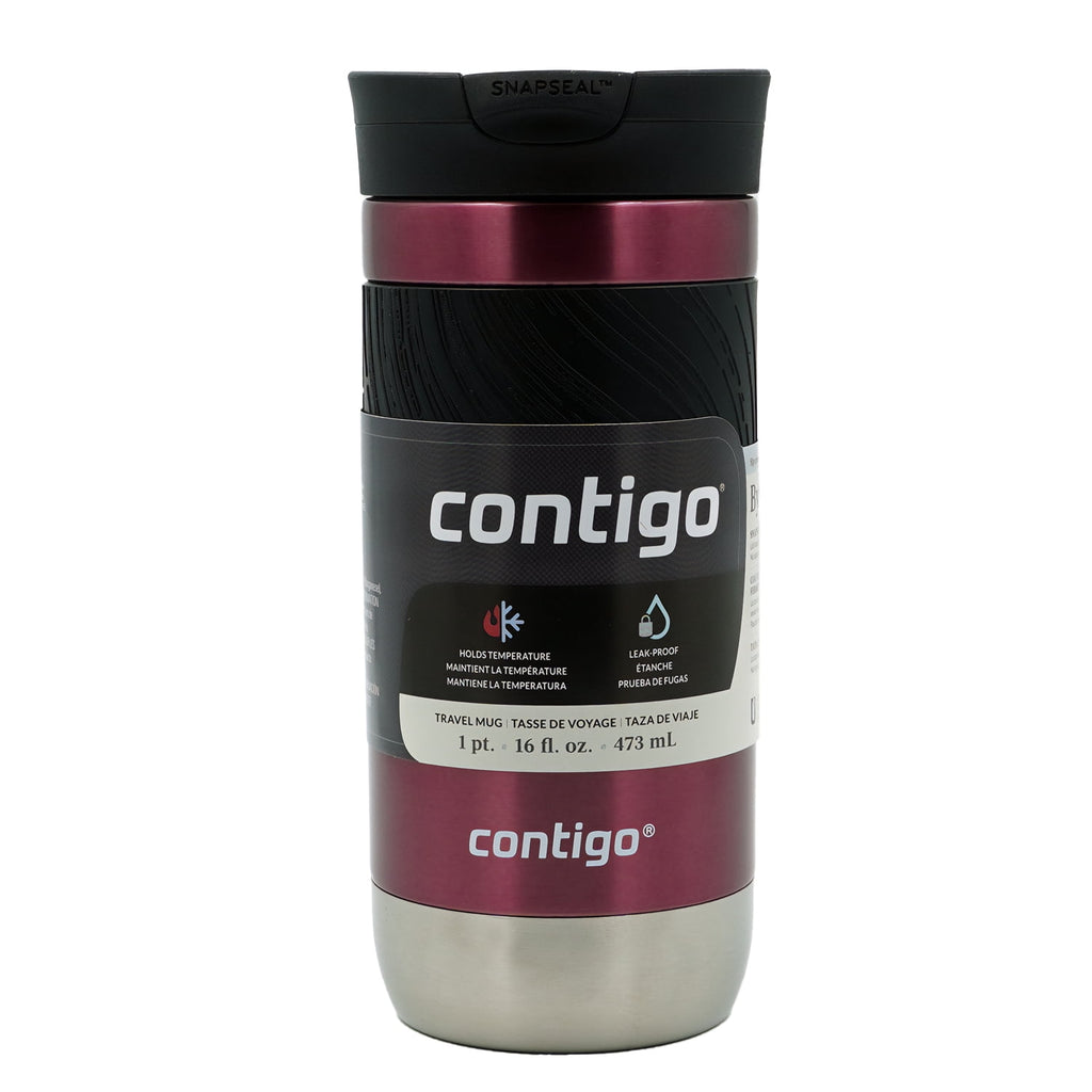 Contigo Byron 2.0 Stainless Steel Travel Mug with SNAPSEAL Lid and Grip, 16oz. M50V