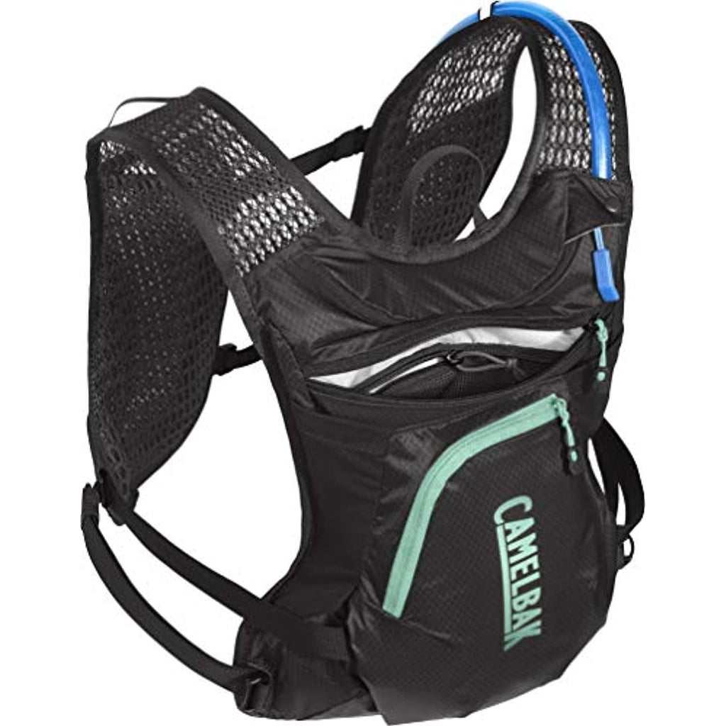 CamelBak Women's Chase Bike Vest 50oz - Hydration Vest - Easy Access Pockets, Black/Mint M265Z
