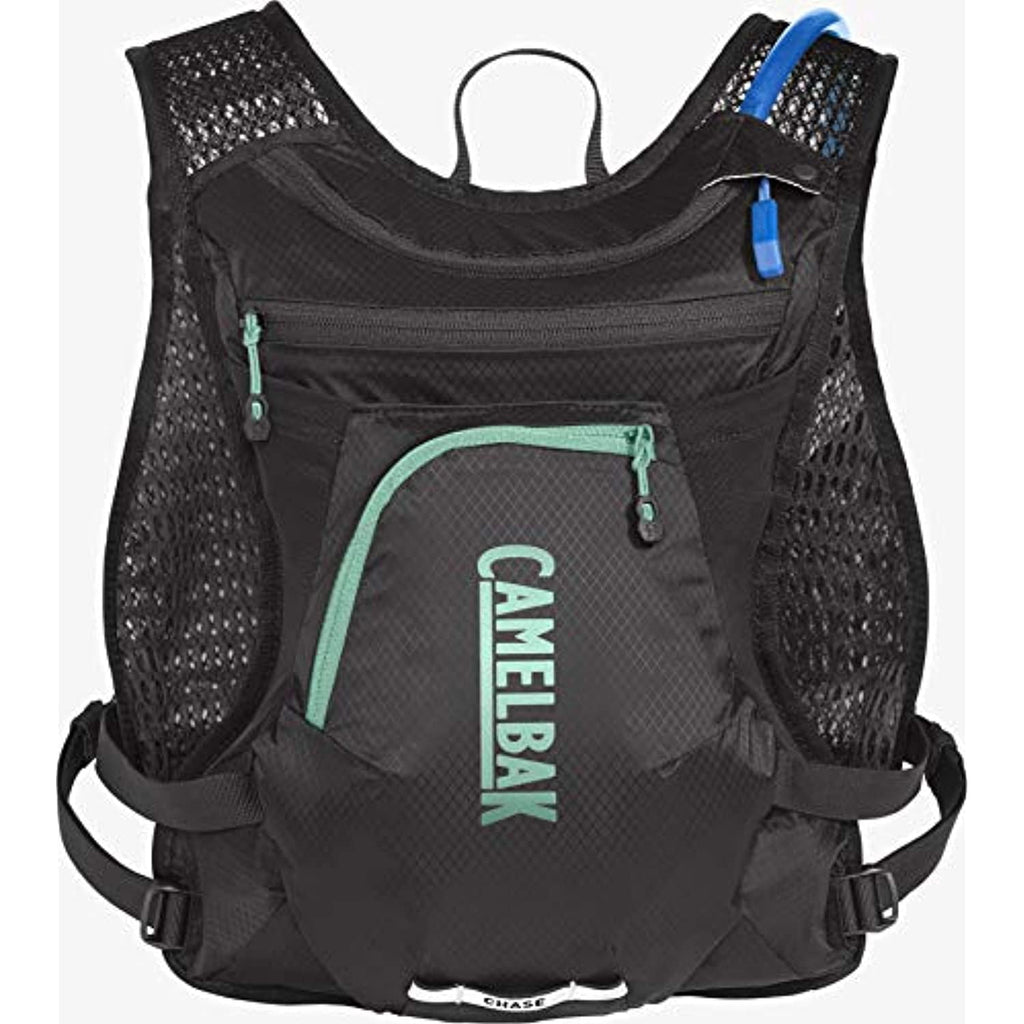 CamelBak Women's Chase Bike Vest 50oz - Hydration Vest - Easy Access Pockets, Black/Mint M265Z
