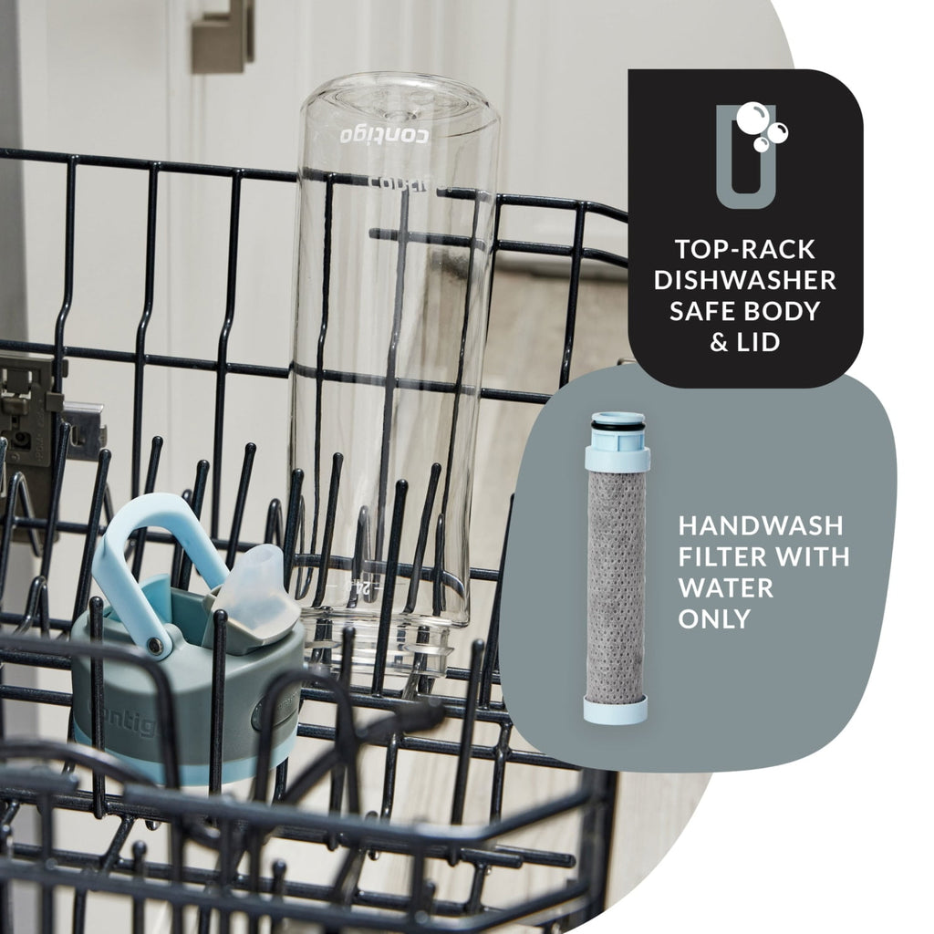 Contigo 24 oz. Wells Plastic Filter Water Bottle - Salt M18P