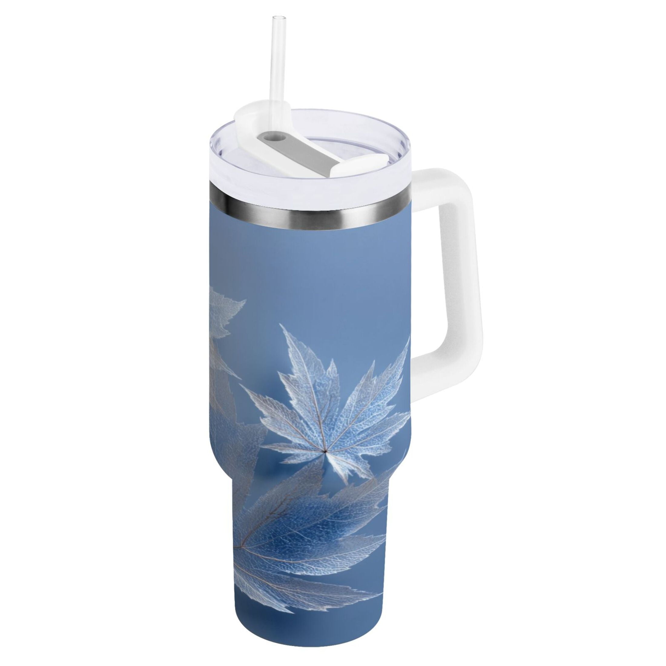 30 oz Insulated Stainless Steel Tumbler Double Wall Stainless Steel Tumbler with 2-Way Drinking Glass Mapleleaves M491L