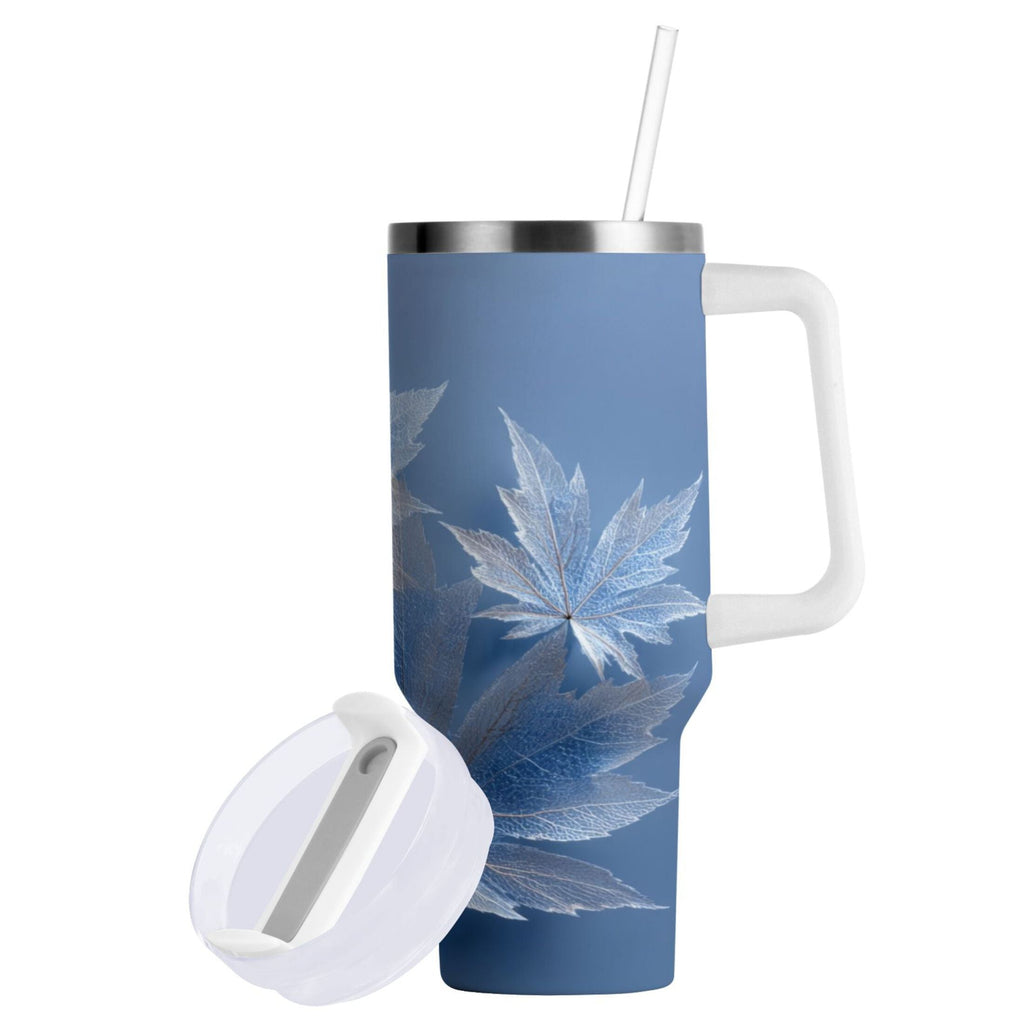 30 oz Insulated Stainless Steel Tumbler Double Wall Stainless Steel Tumbler with 2-Way Drinking Glass Mapleleaves M491L
