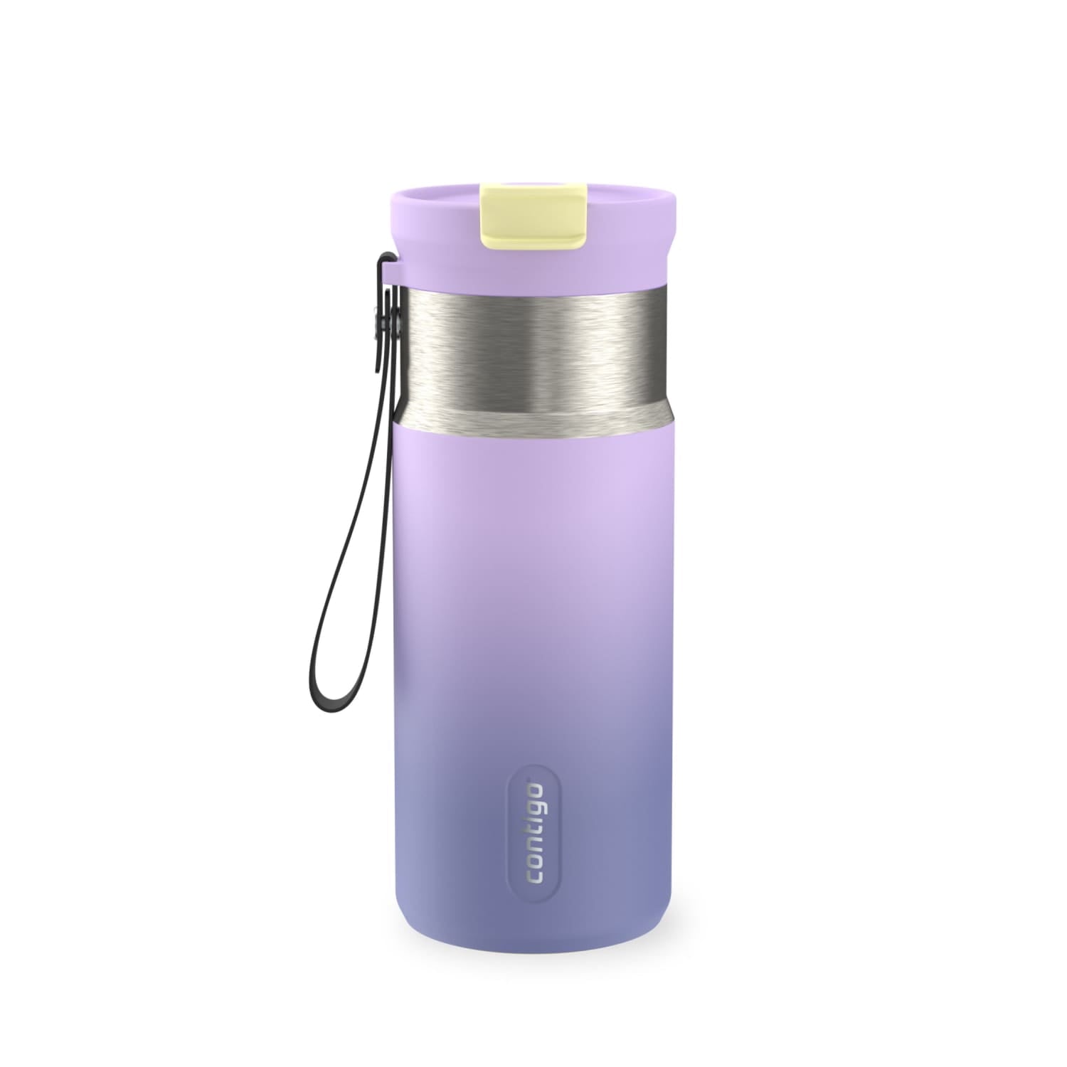 Contigo DualSip 16 oz Compact Leakproof Insulated Water Bottle with 2-Way Lid M49B