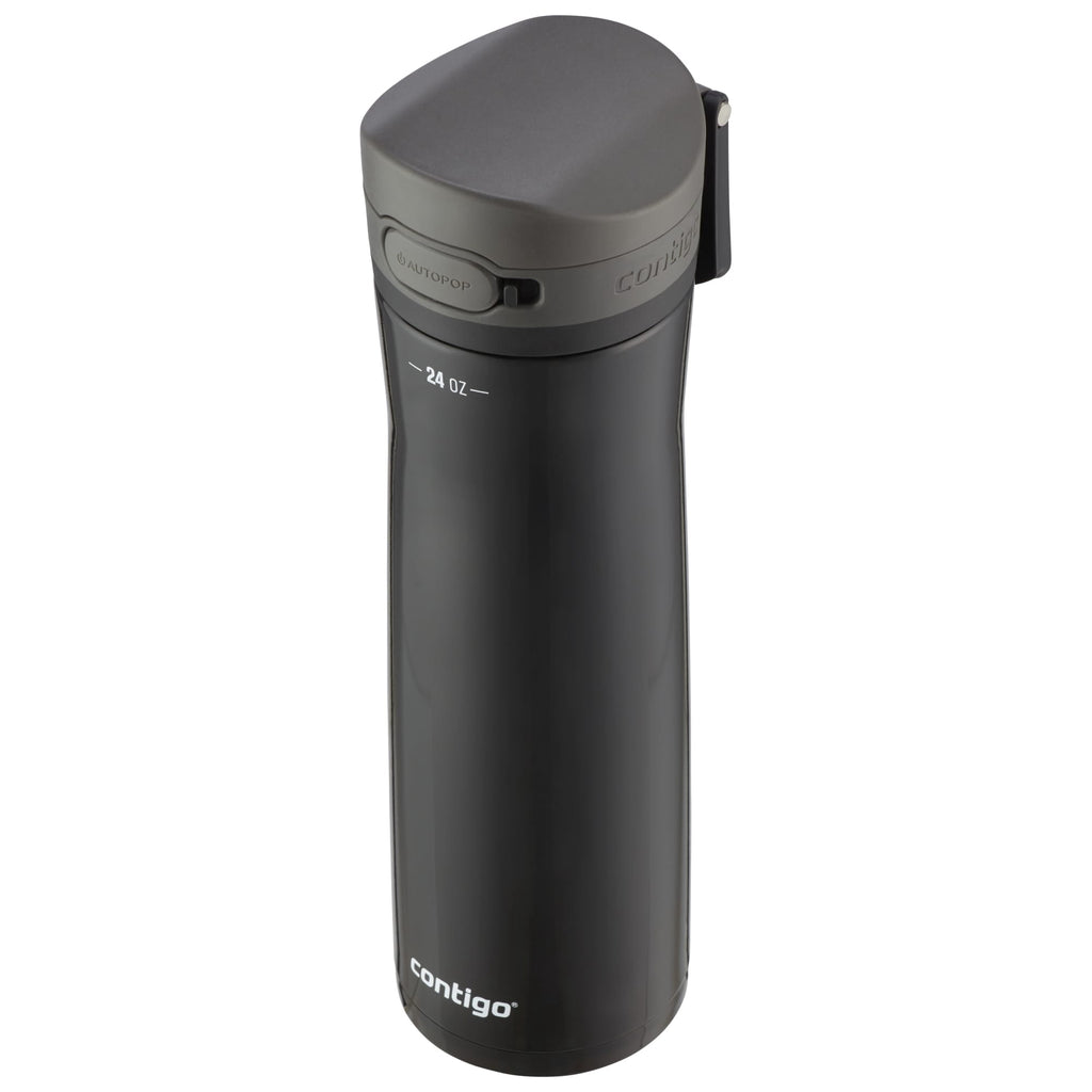 Contigo Jackson Chill  Bundle 2 Water Bottles Black 24oz and Pink  20oz with Autopop Lid M77E