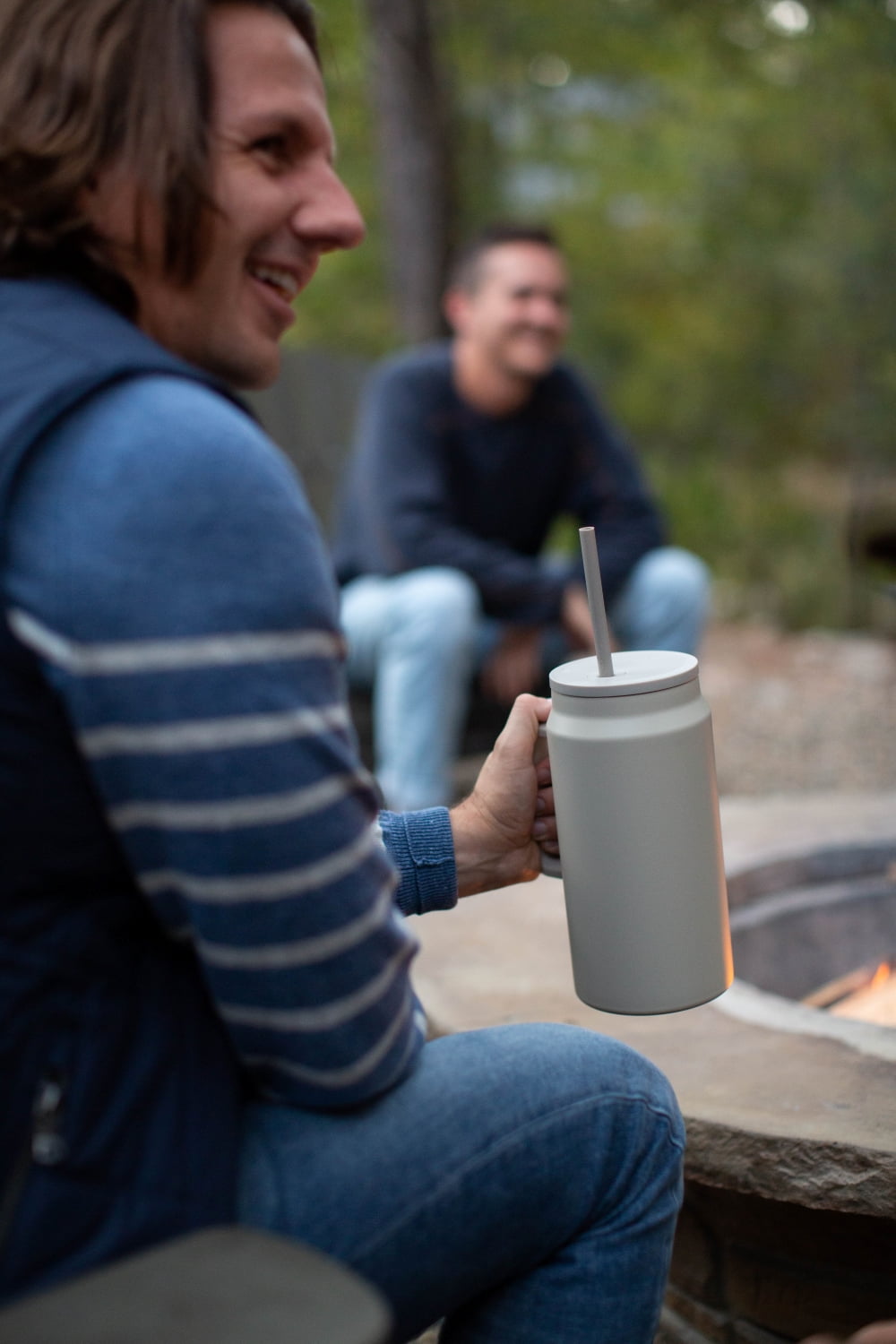 Simple Modern 50 fl oz Insulated Stainless Steel Trek Tumbler with Straw Lid | Midnight Black M406G