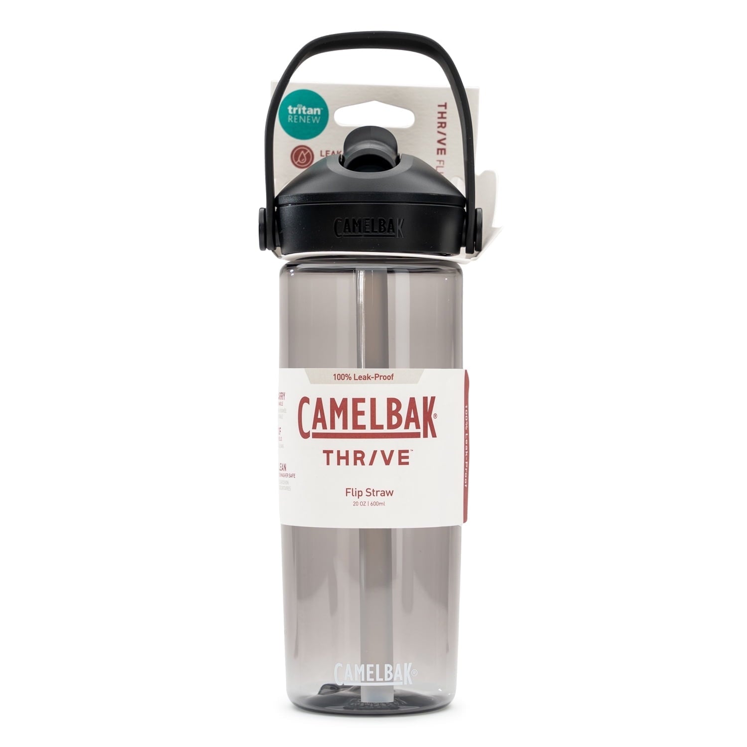 Camelbak Thrive Flip Straw 20oz Water Bottle, Charcoal M234K