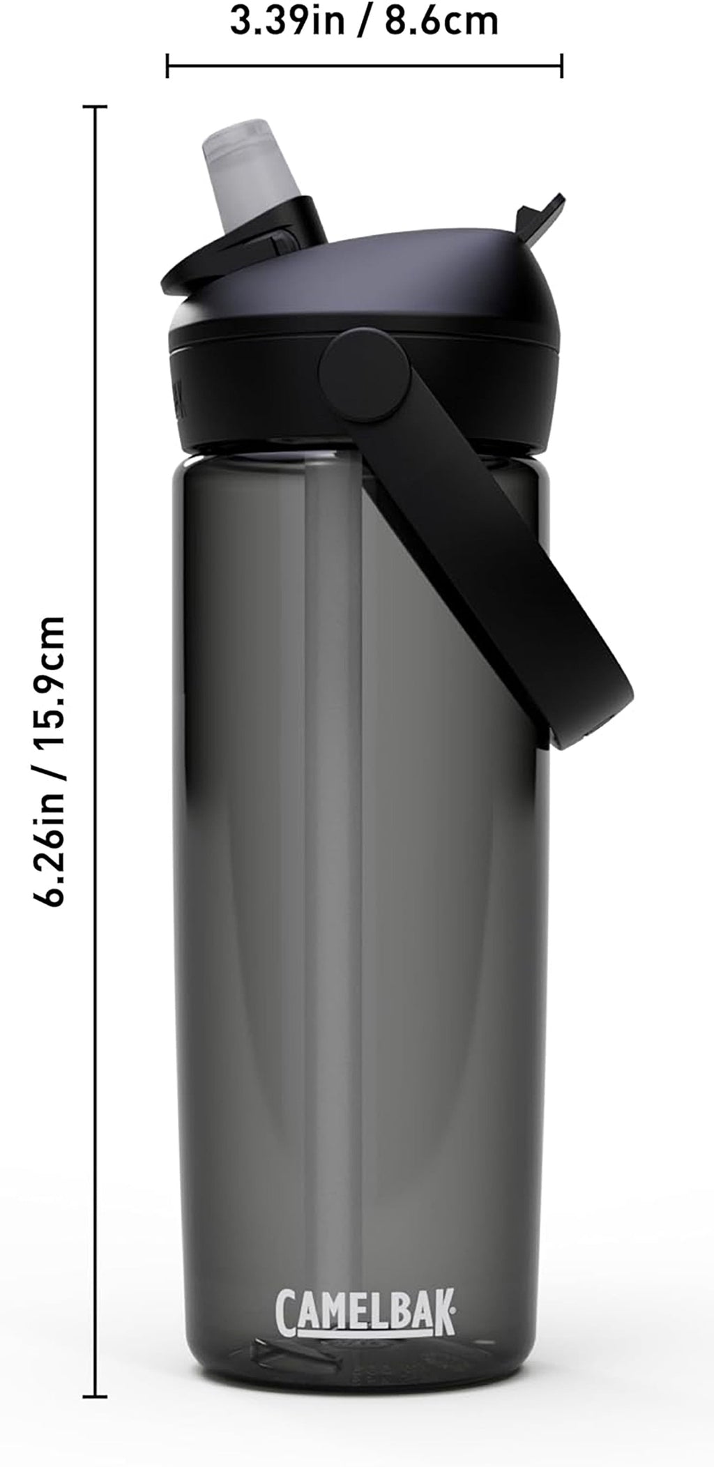 Camelbak Thrive Flip Straw 20oz Water Bottle, Charcoal M234K