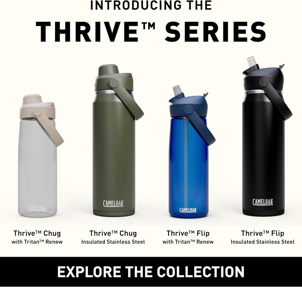 Camelbak Thrive Flip Straw 20oz Water Bottle, Charcoal M234K