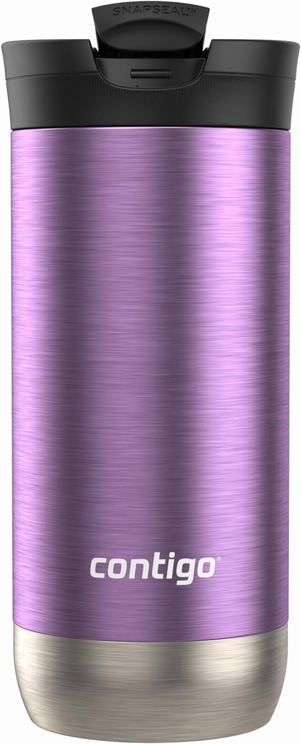 Contigo Huron SnapSeal Insulated Travel Tumbler, Purple Panzy Color 16 oz (473 mL) M70T