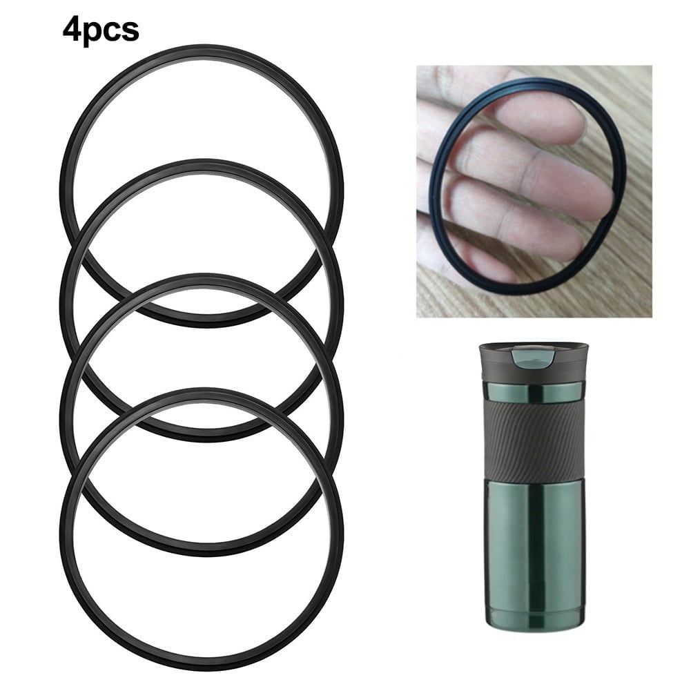 PULMCheerge 4 Pack Gaskets Compatible with Contigo Snapseal Byron Travel Mug 16oz &amp; 20oz, Replacement Rubber Seal for Contigo Snapseal Lid, Replacement Silicone Part for Contigo Coffee Travel Tumbler M125J