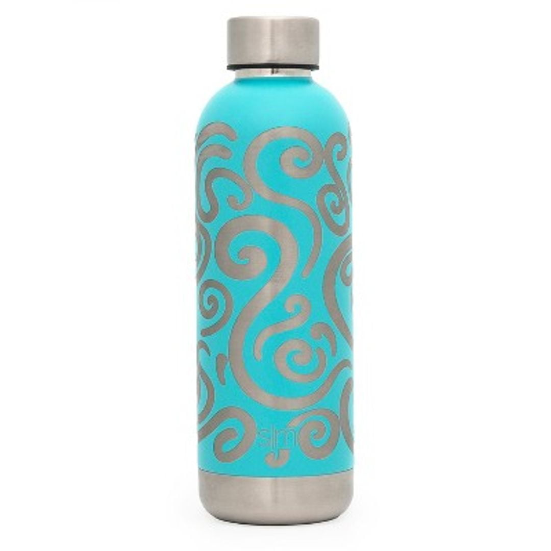 simple modern bolt curtis 17oz water bottle stainless steel Caribbean blue M439T