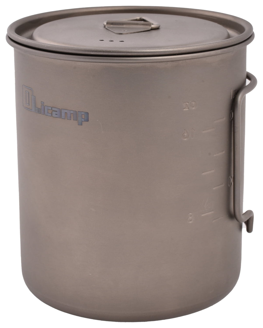 Olicamp Titanium Space Saver Mug with Lid, Nests Nalgene Bottle Inside, Lightweight and Compact, Perfect for Camping and Backpacking, 750mL M193N