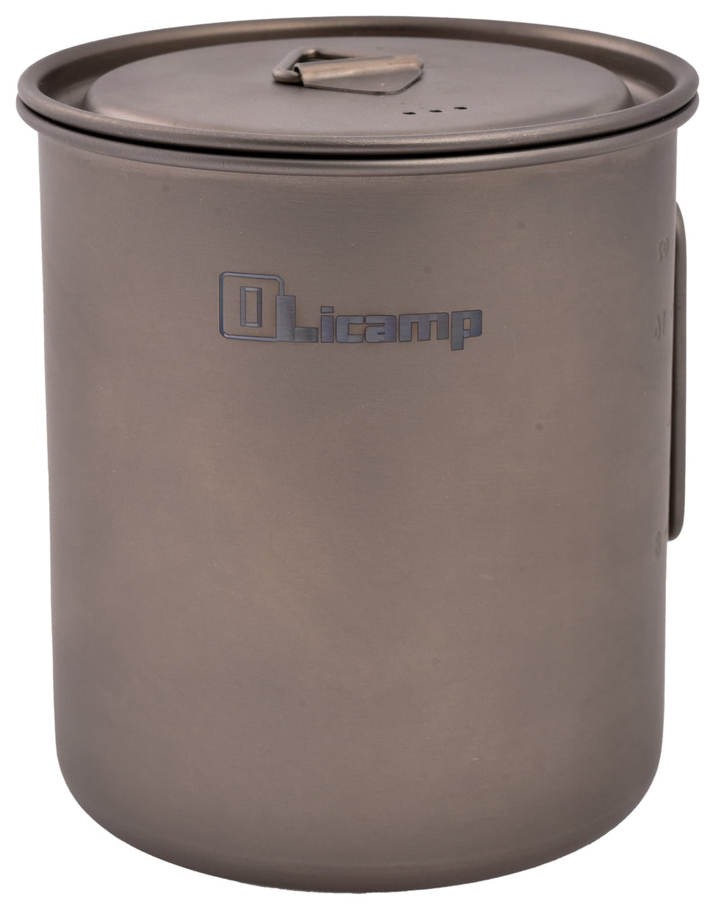Olicamp Titanium Space Saver Mug with Lid, Nests Nalgene Bottle Inside, Lightweight and Compact, Perfect for Camping and Backpacking, 750mL M193N