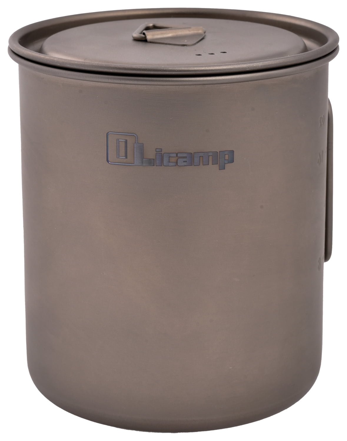 Olicamp Titanium Space Saver Mug with Lid, Nests Nalgene Bottle Inside, Lightweight and Compact, Perfect for Camping and Backpacking, 750mL M193N