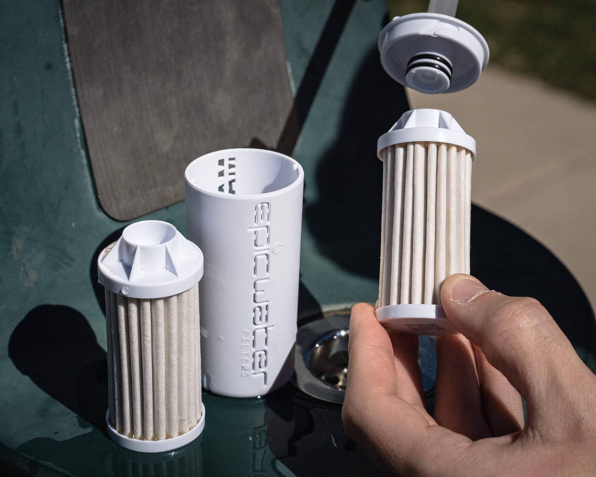 Epic Water Filters Nalgene OG Sustain Tritan USA Made Water Bottle and 75 Gallon Filter - Removes 99.99% of Water Impurities, 32oz, Leggitt Art M192F