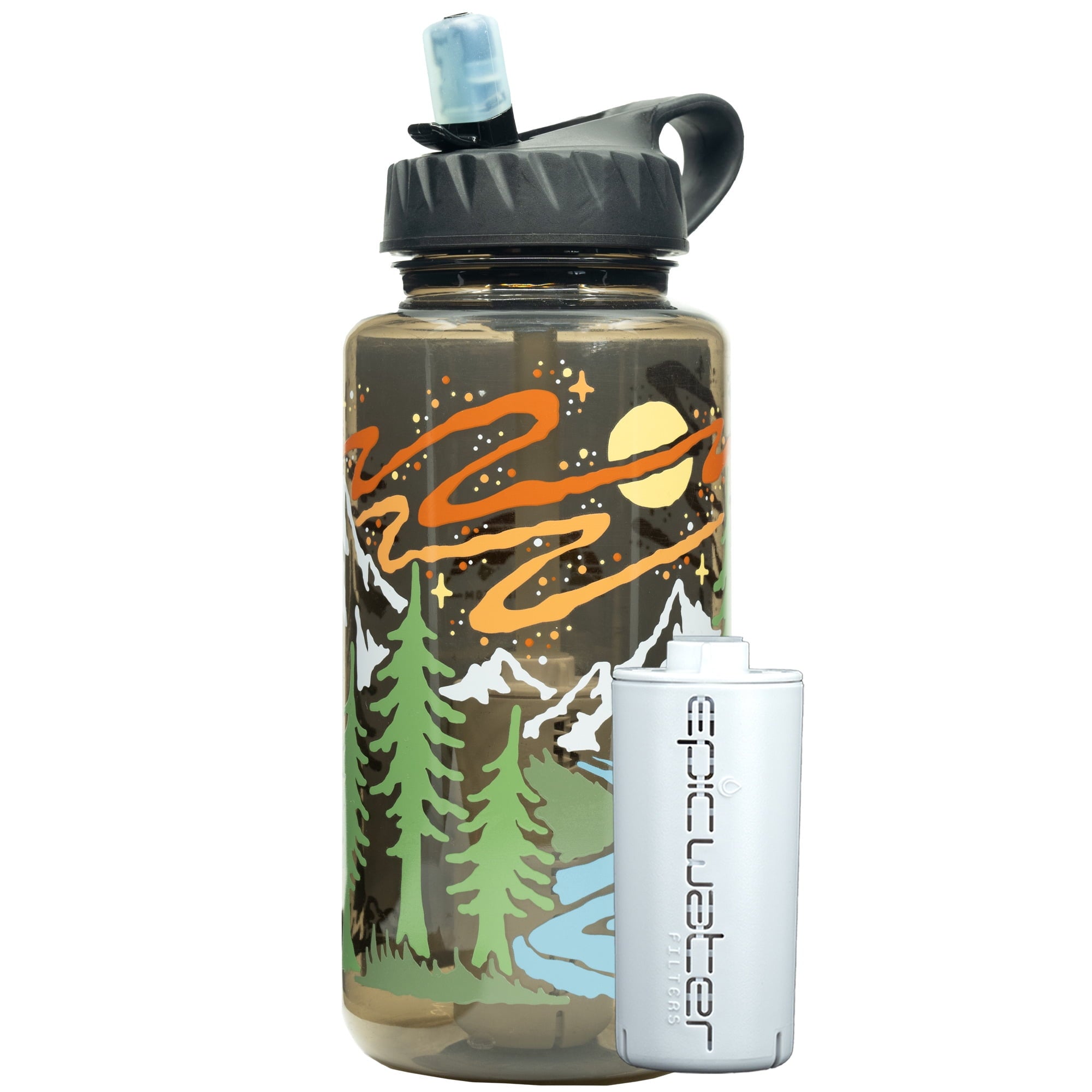 Epic Water Filters Nalgene OG Sustain Tritan USA Made Water Bottle and 75 Gallon Filter - Removes 99.99% of Water Impurities, 32oz, Atomic Child Special Edition M162G