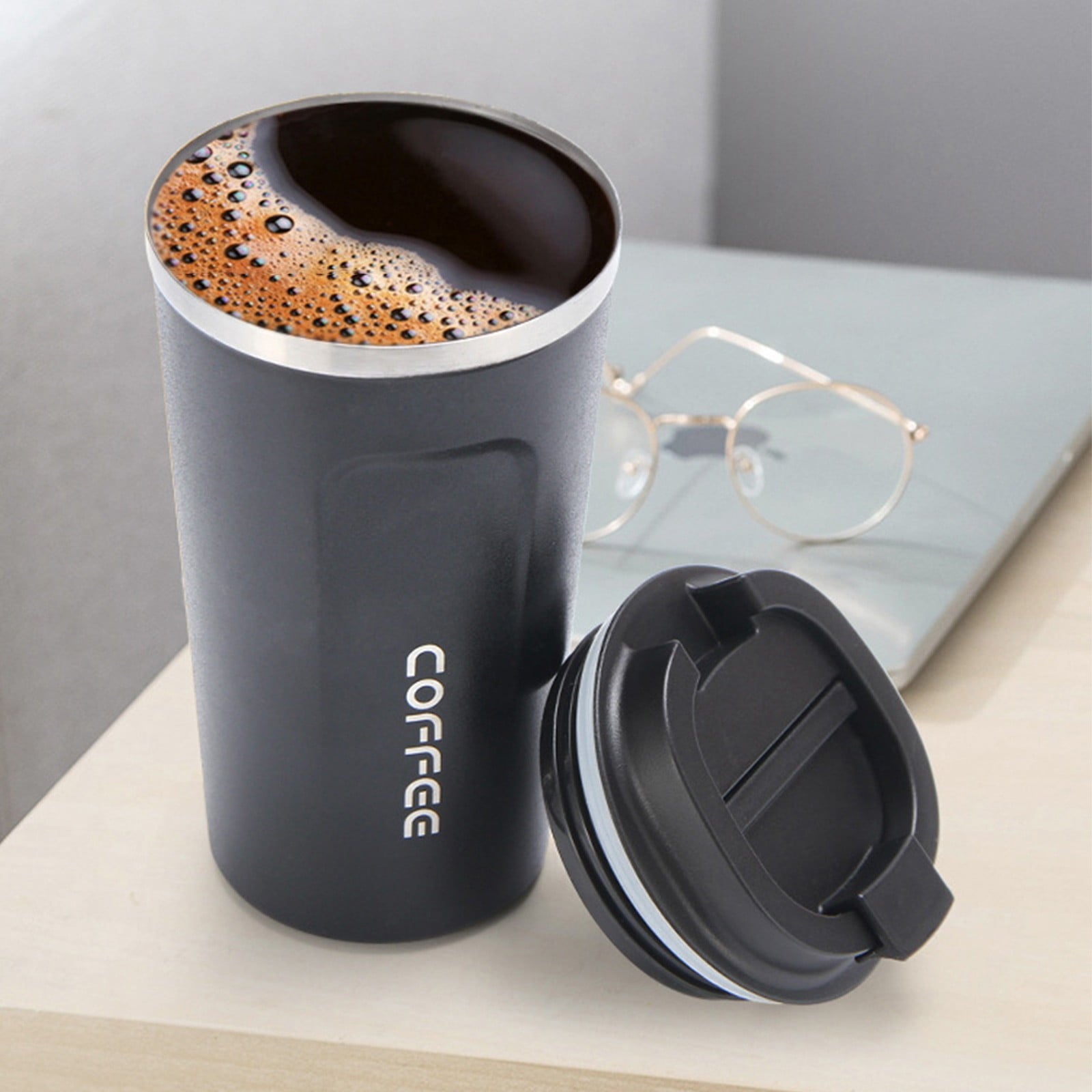Clearance Items!Ymkly Office Supplies,Vacuum Cup,Travel Mug Insulated Coffee Cup With Leakproof Lid Vacuum Insulation Stainless Steel For Hot And Cold Water Coffee And T,Contigo Coffee Travel Mug M66M