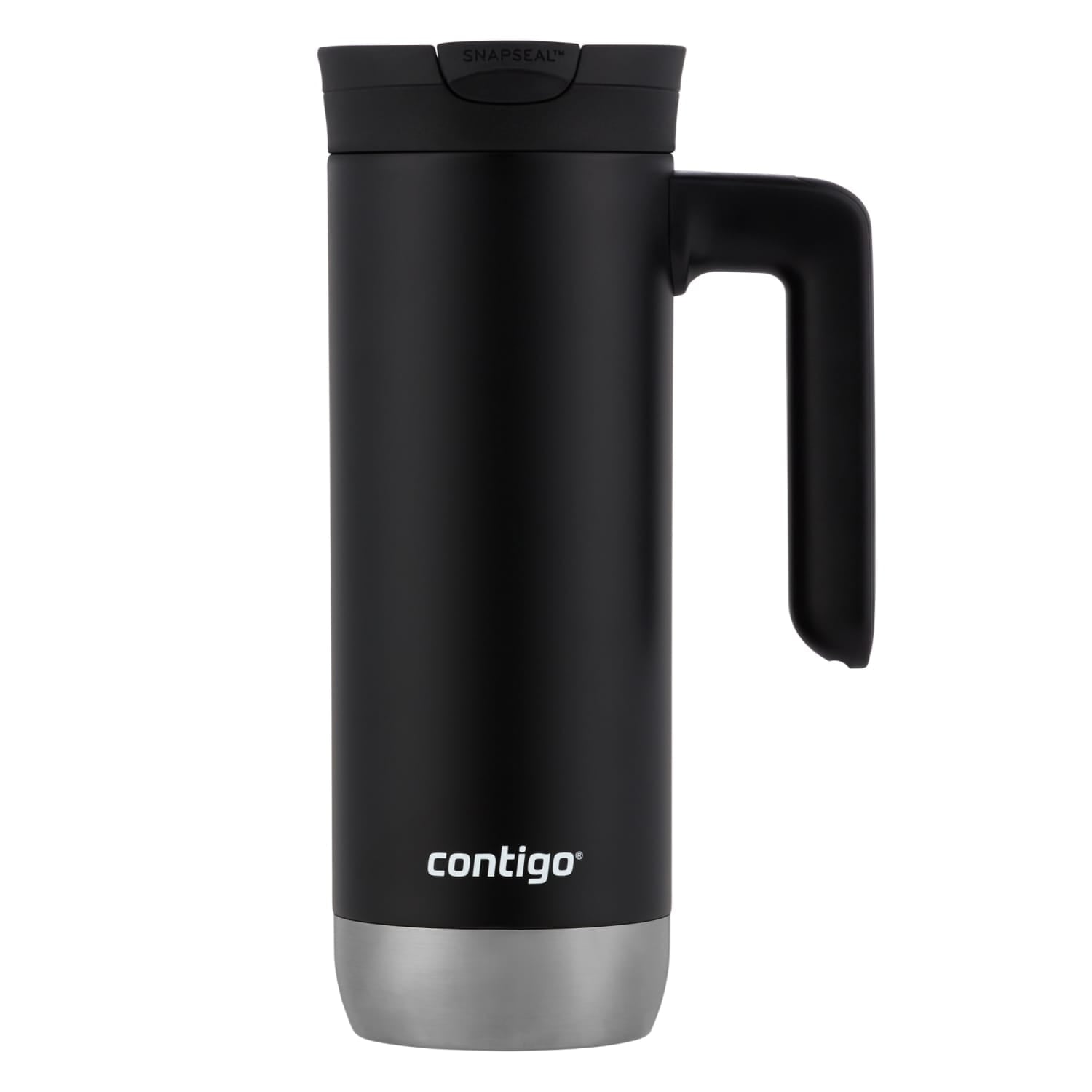 Contigo Huron 2.0 Stainless Steel Travel Mug with SNAPSEAL Lid and Handle in Black, 20 fl oz. M05E