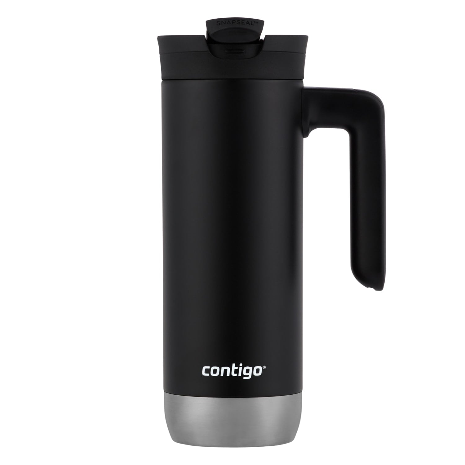 Contigo Huron 2.0 Stainless Steel Travel Mug with SNAPSEAL Lid and Handle in Black, 20 fl oz. M05E