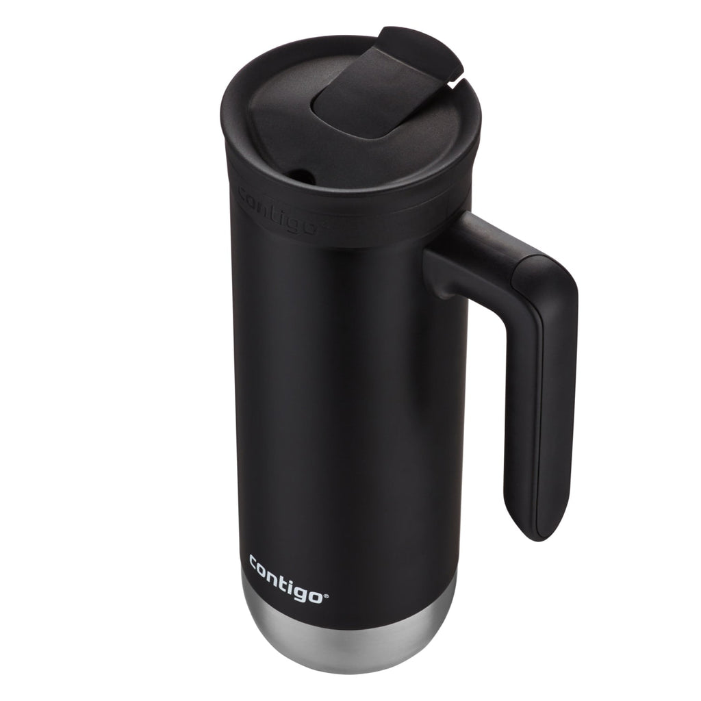 Contigo Huron 2.0 Stainless Steel Travel Mug with SNAPSEAL Lid and Handle in Black, 20 fl oz. M05E