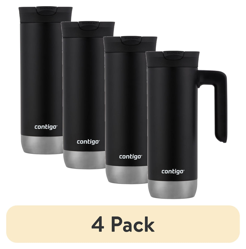 Contigo Huron 2.0 Stainless Steel Travel Mug with SNAPSEAL Lid and Handle in Black, 20 fl oz. M05E
