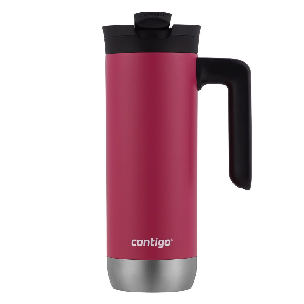 Contigo Huron 2.0 Stainless Steel Travel Mug with SNAPSEAL Lid and Handle in Black, 20 fl oz. M05E