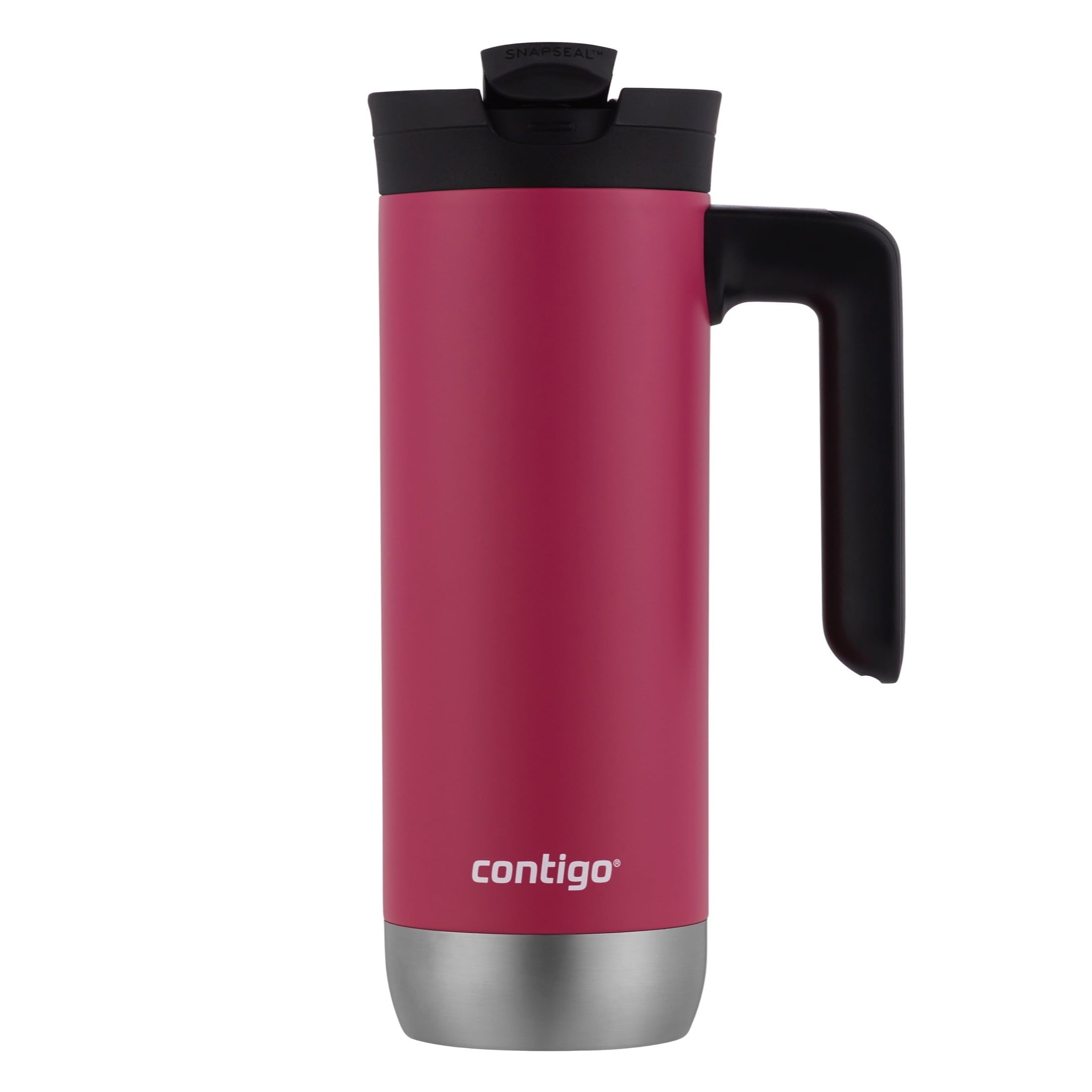 Contigo Huron 2.0 Stainless Steel Travel Mug with SNAPSEAL Lid and Handle in Black, 20 fl oz. M05E