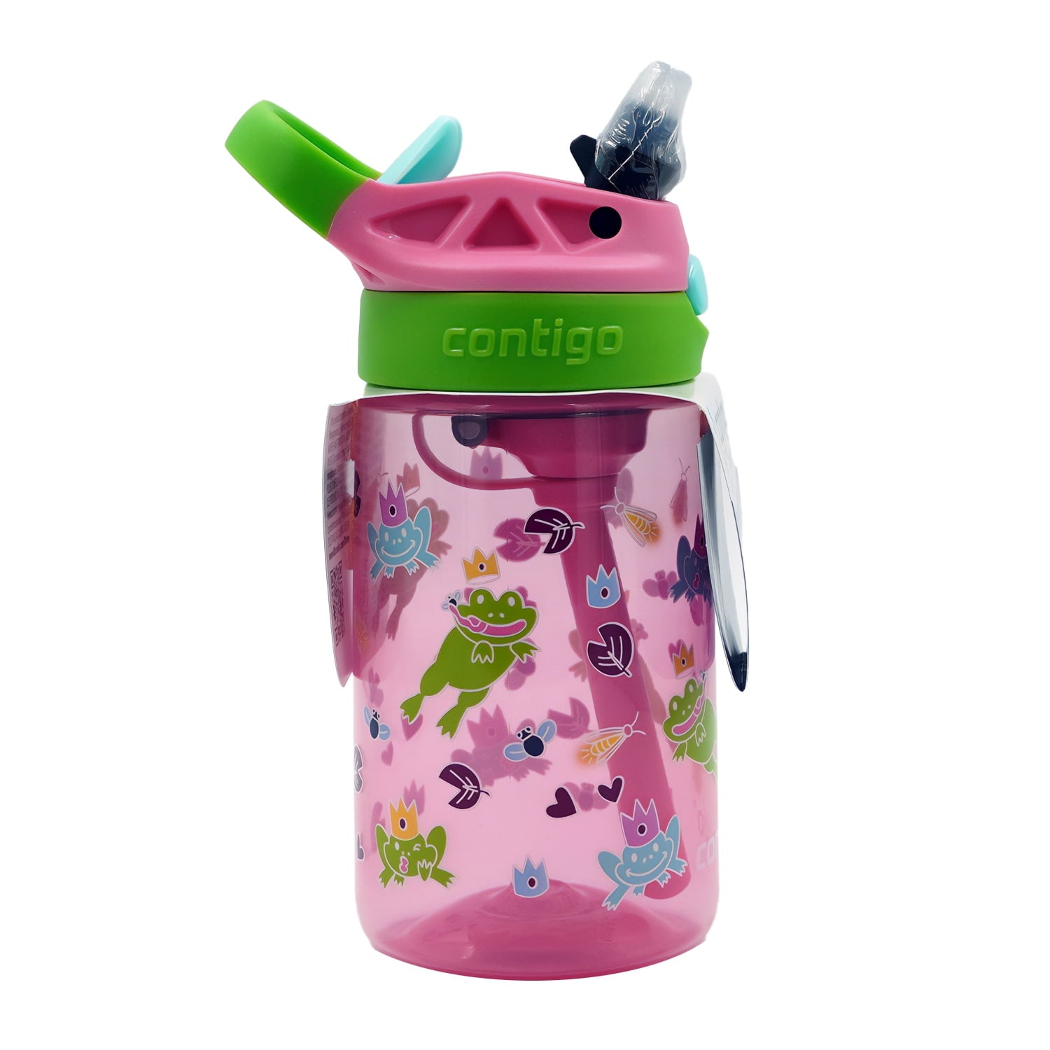 Contigo Kids Water Bottle with Redesigned AUTOSPOUT Straw, 14 oz, Grape Forest Haven M03H