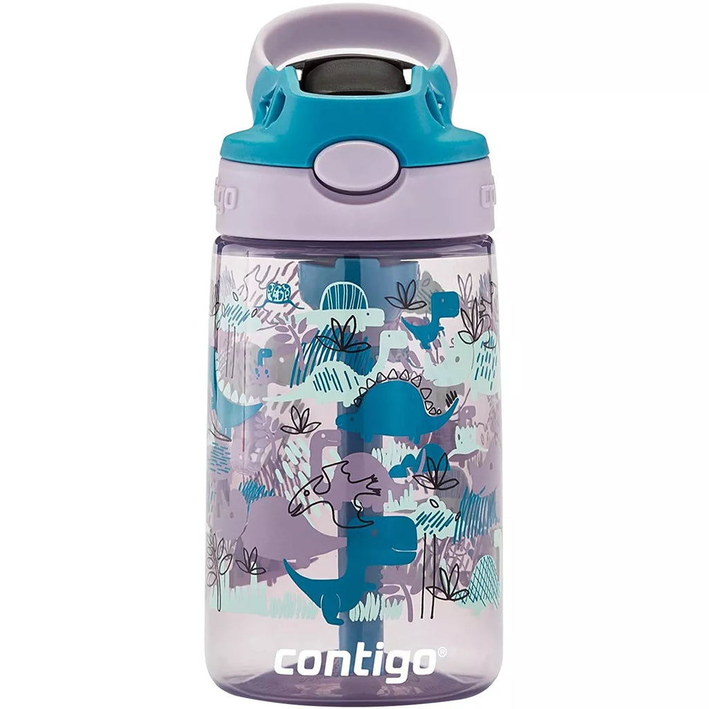 Contigo Kids Water Bottle with Redesigned AUTOSPOUT Straw, 14 oz, Grape Forest Haven M03H