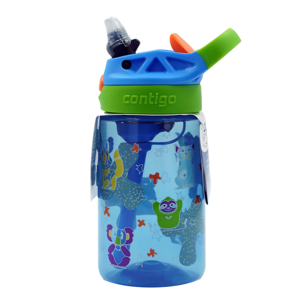 Contigo Kids Water Bottle with Redesigned AUTOSPOUT Straw, 14 oz, Grape Forest Haven M03H