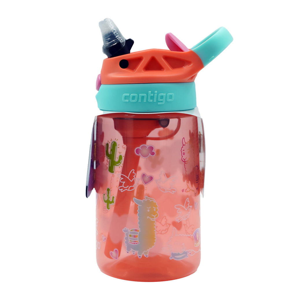 Contigo Kids Water Bottle with Redesigned AUTOSPOUT Straw, 14 oz, Grape Forest Haven M03H