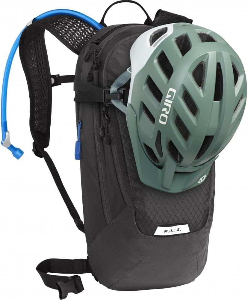 CamelBak Women's M.U.L.E. 12 Mountain Biking Hydration Pack - Easy Refilling Hydration Backpack - Magnetic Tube Trap 100oz, Charcoal/Black M246H