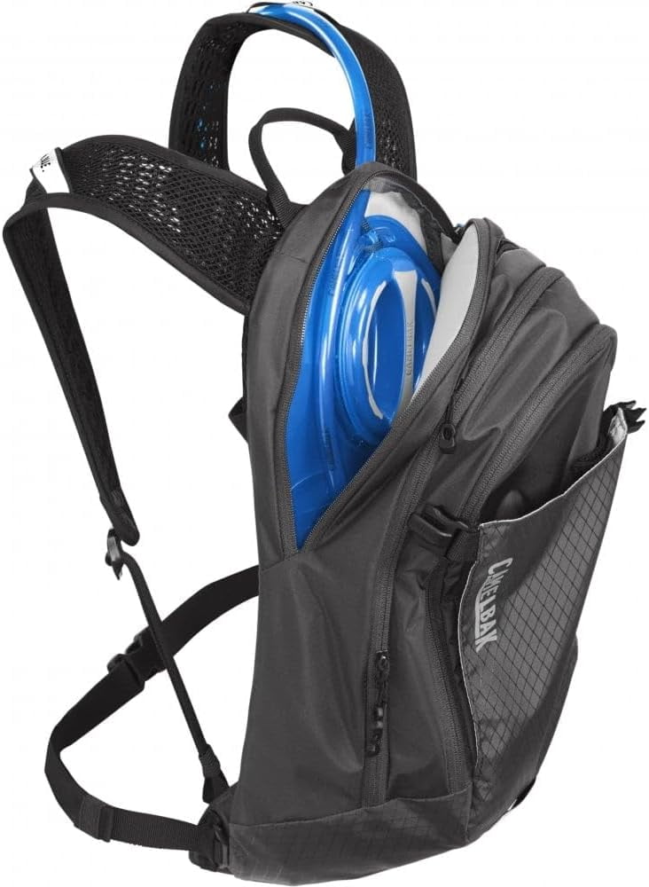 CamelBak Women's M.U.L.E. 12 Mountain Biking Hydration Pack - Easy Refilling Hydration Backpack - Magnetic Tube Trap 100oz, Charcoal/Black M246H