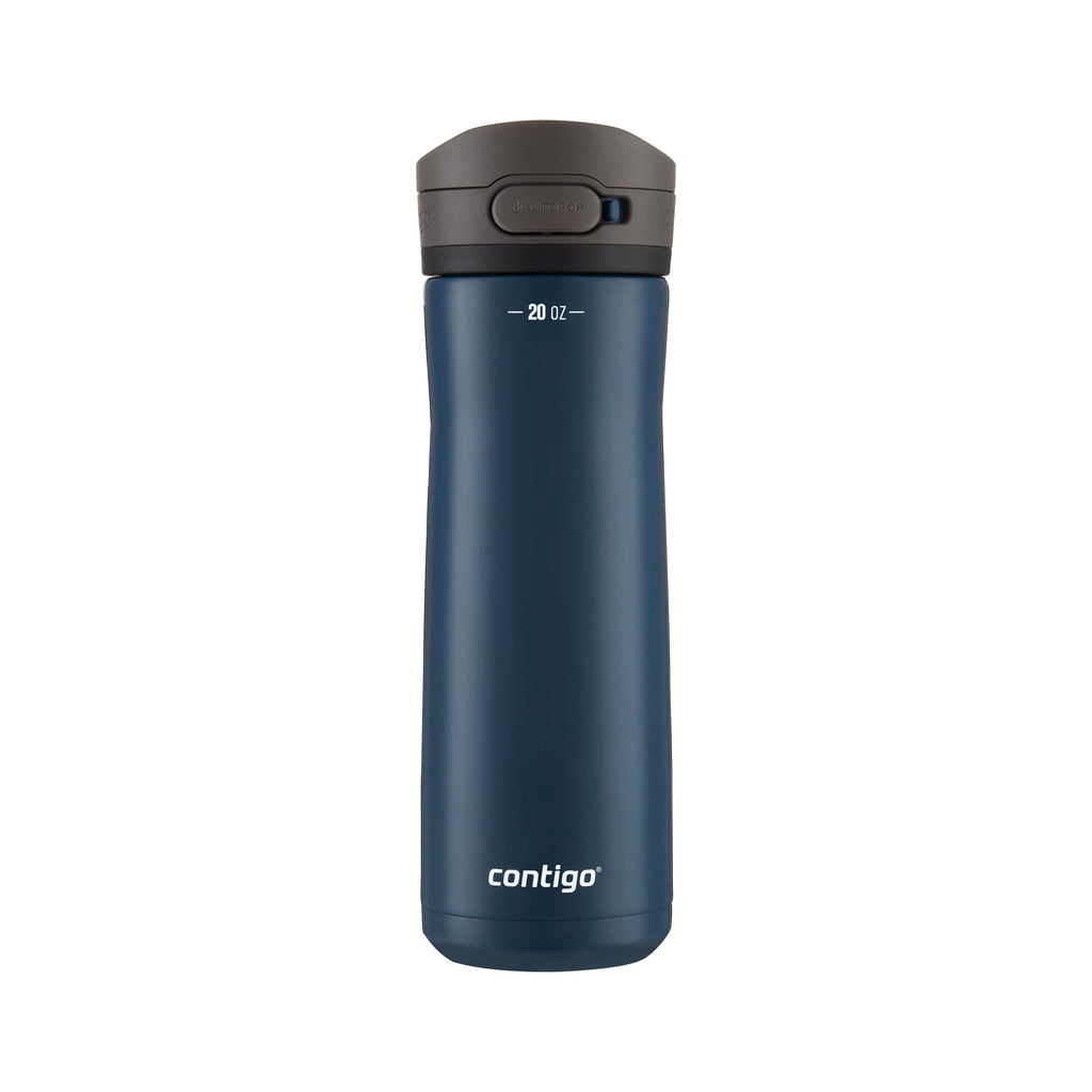 Contigo Jackson Chill Bundle 2 Water Bottles Black 24oz and Blueberry 20oz with Autopop Lid M88A