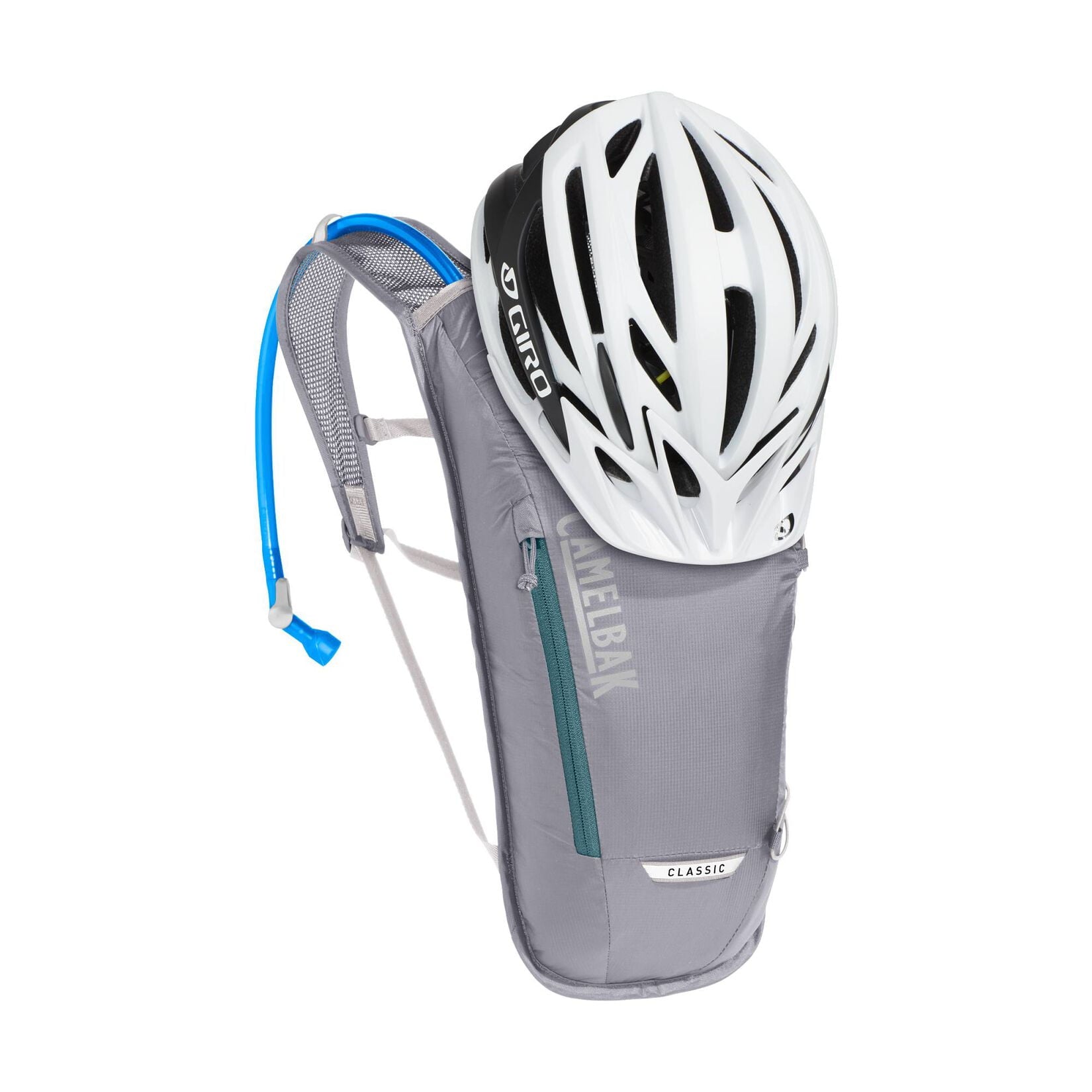 CamelBak Classic 70oz Light Bike Hydration Pack, Gunmetal/Hydro M236J