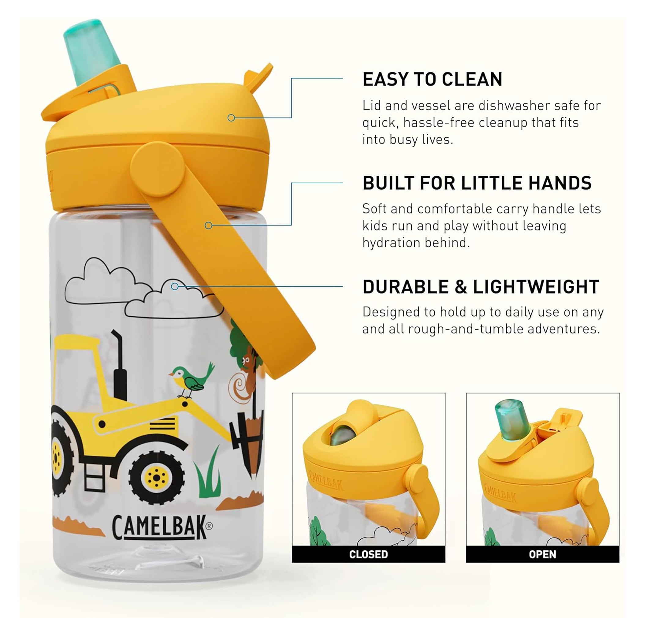 Camelbak Thrive™ Flip Straw Kids 14oz Bottle, Friendly Forest M272Z