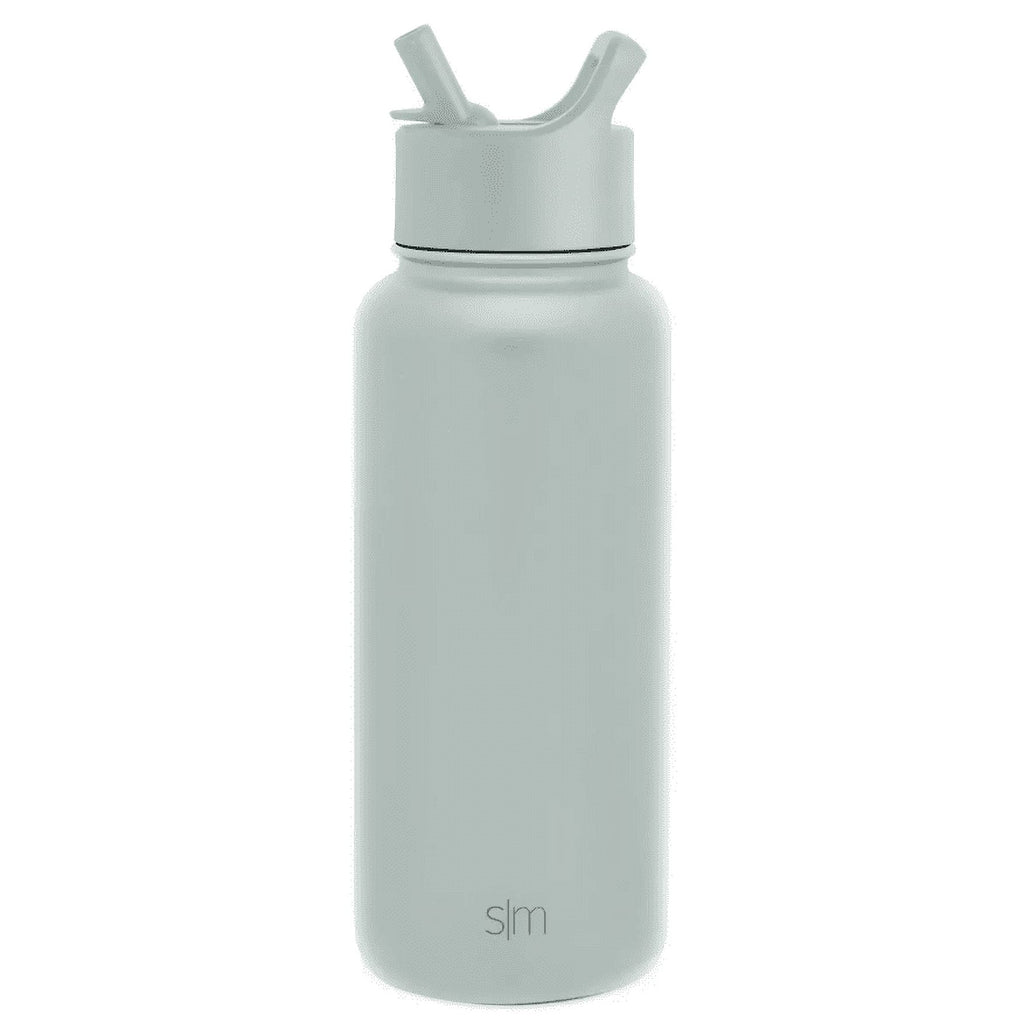 Simple Modern Summit 32oz Stainless Steel Water Bottle with Straw Lid Seaglass Sage M418F