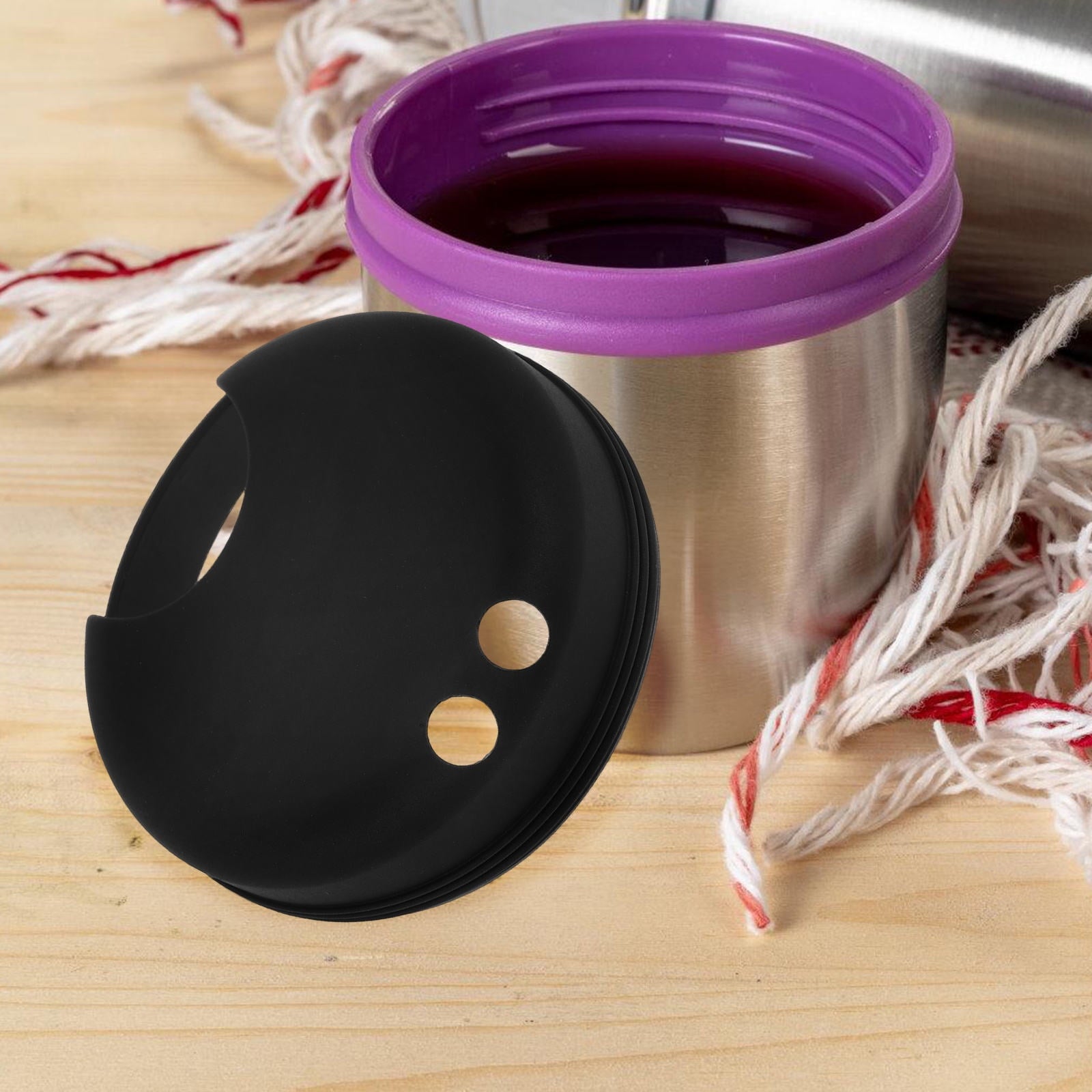 Worgeous 2pcs Splash Guarding Lid For Wide Mouth Bottle  Water Cup Anti-spill Intended Accessory Water Cup Lid Spill-proof Cap For Water Cup Compatible For Nalgene Easy Sipper M228N