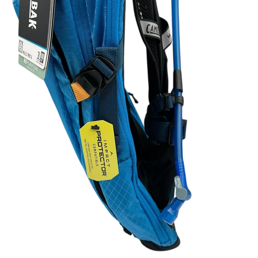 CAMELBAK M.U.L.E Pro 14L Bike Hydration Backpack 100 oz, Ibiza Blue/Orange M251X