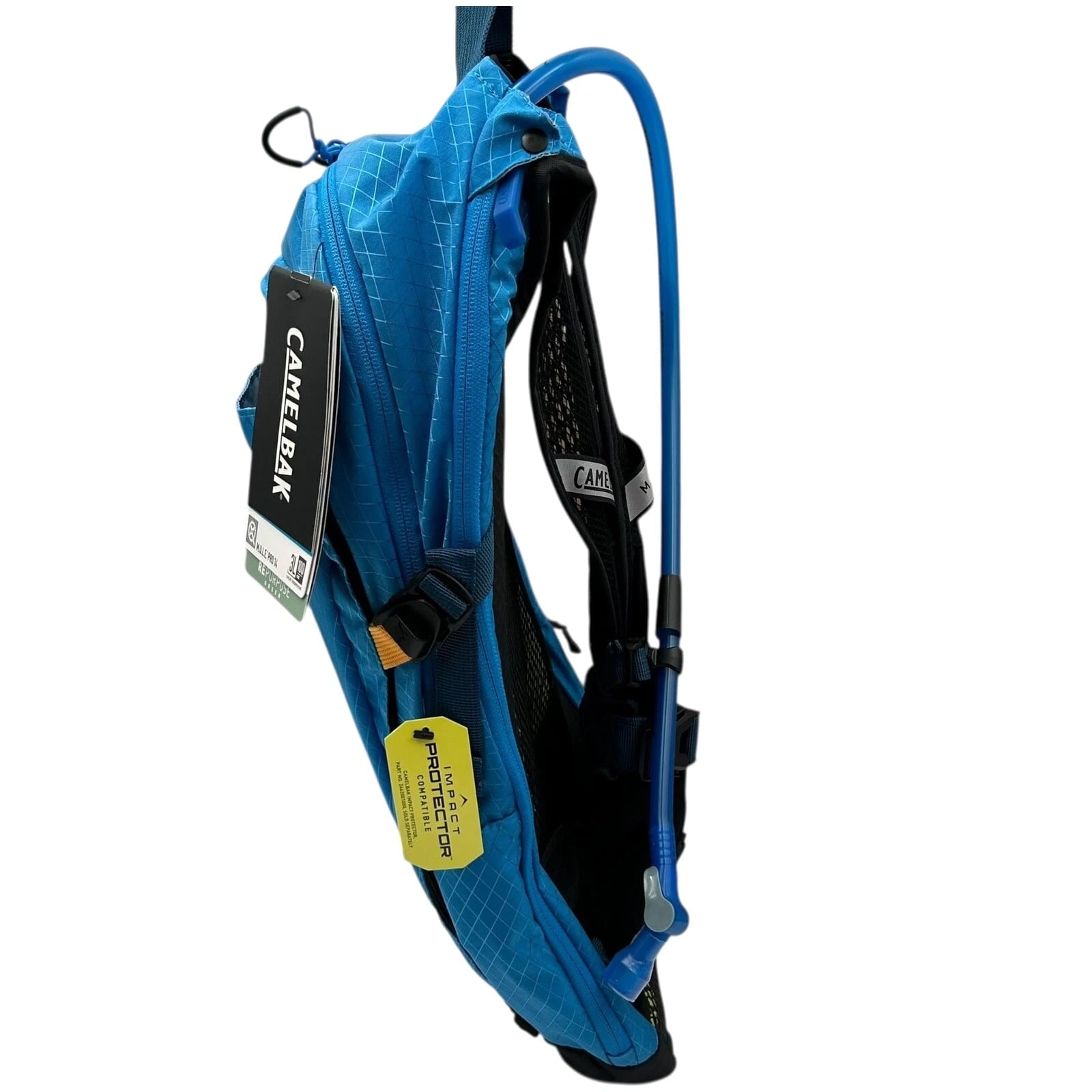CAMELBAK M.U.L.E Pro 14L Bike Hydration Backpack 100 oz, Ibiza Blue/Orange M251X