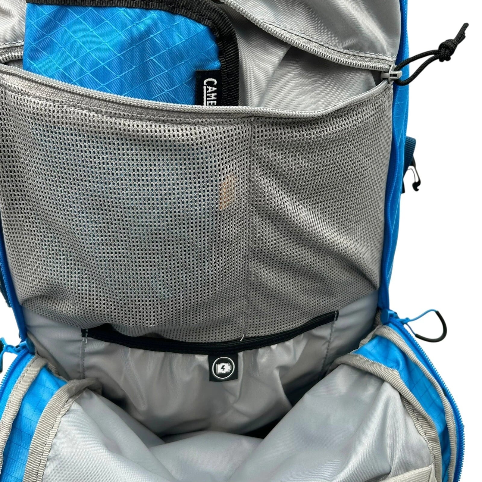 CAMELBAK M.U.L.E Pro 14L Bike Hydration Backpack 100 oz, Ibiza Blue/Orange M251X