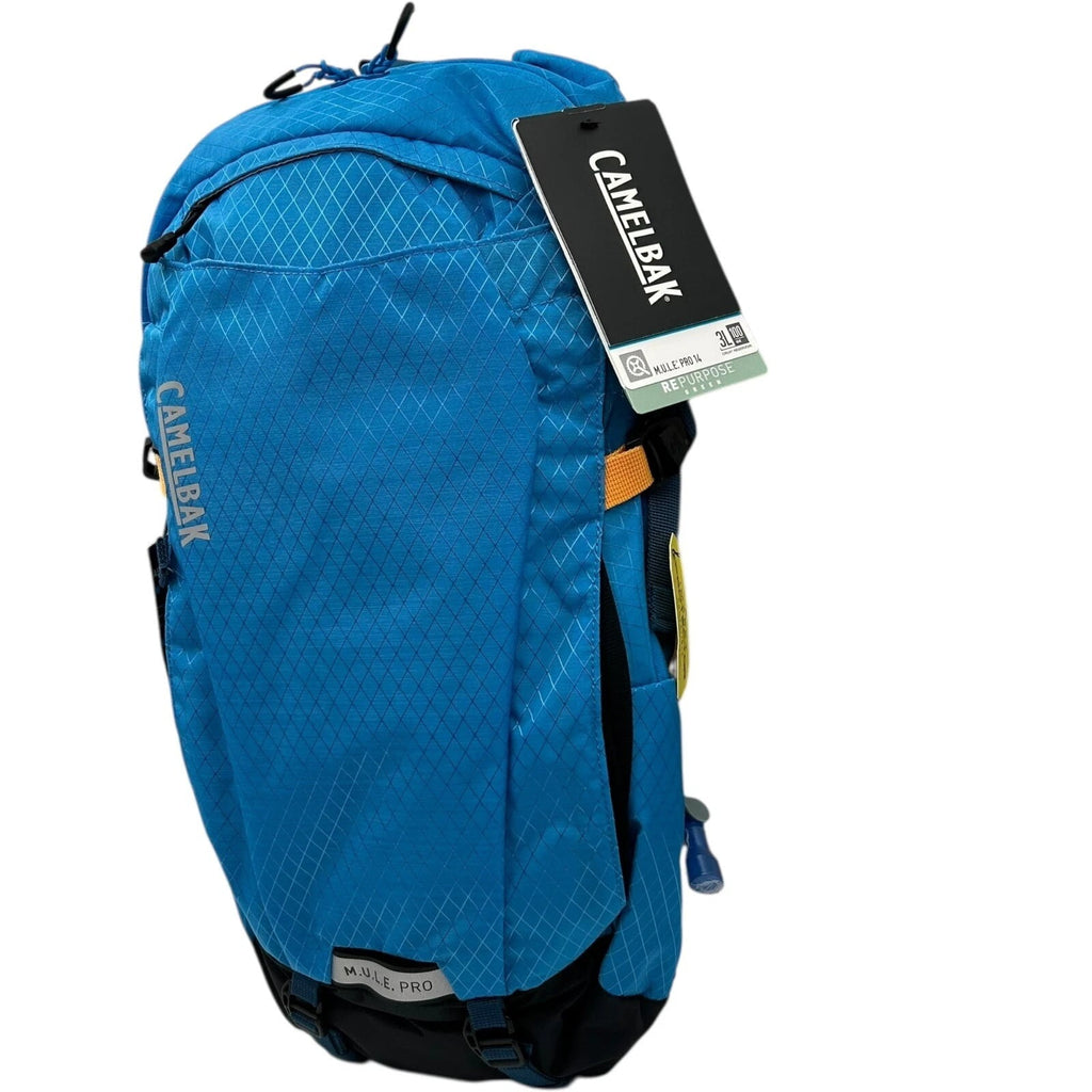 CAMELBAK M.U.L.E Pro 14L Bike Hydration Backpack 100 oz, Ibiza Blue/Orange M251X