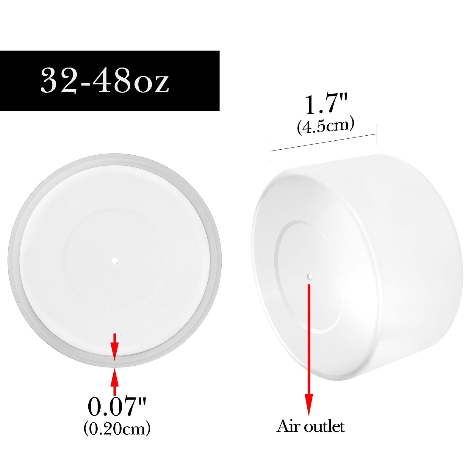 Linkidea 2 Pack Water Bottle Boot Compatible with Nalgene Sustain Wide Mouth 32oz/48oz, Narrow Mouth 32oz, Silicone Anti-Slip Bottle Bottom Bumper Protector (Clear White) M214C