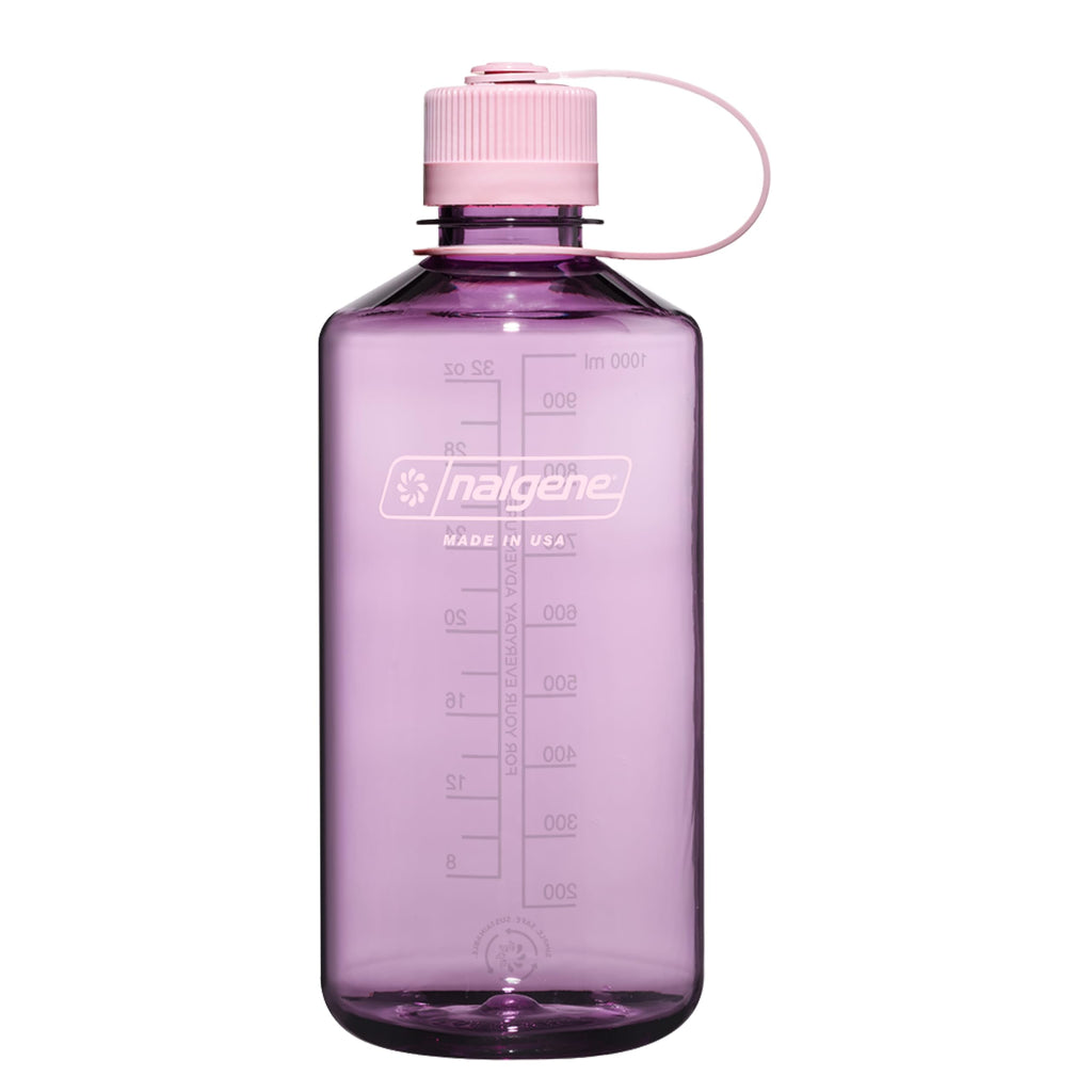 Nalgene Sustain Tritan BPA-Free Water Bottle Made with Material Derived from 50% Plastic Waste (using ISCC certified mass balance), 32 OZ, Narrow Mouth, Cherry Blossom M152J