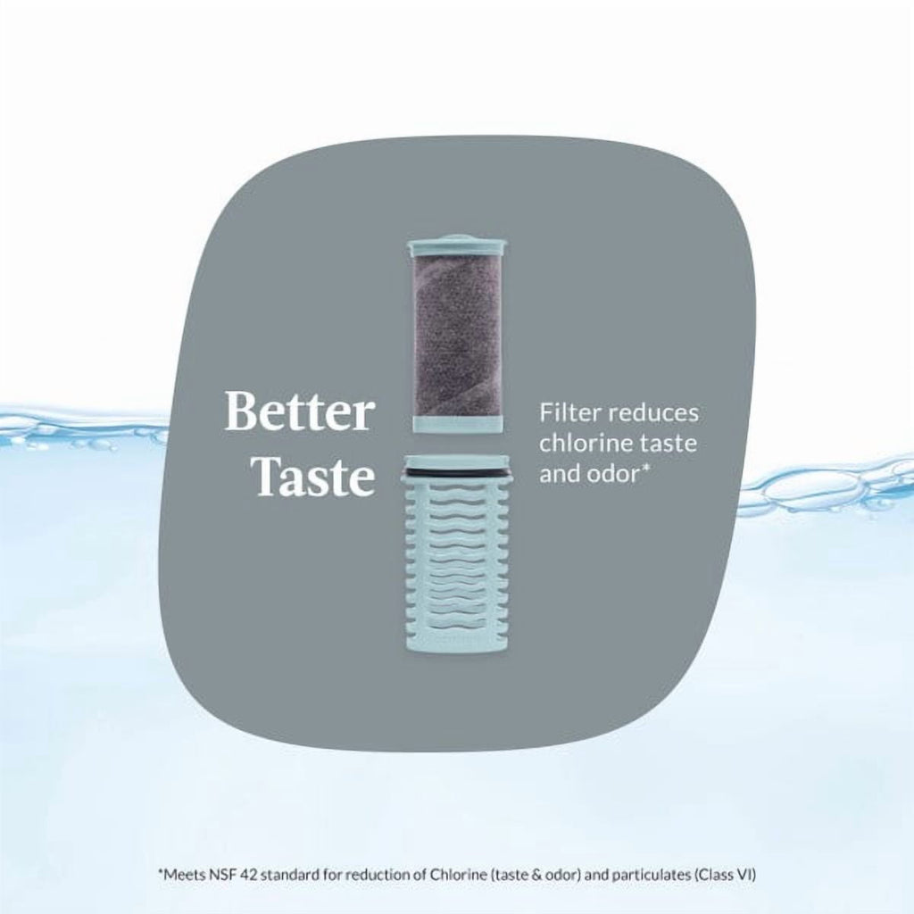Contigo Clybourn Chill Stainless Steel FreeFlow Filter Water Bottle with AUTOSEAL, 24oz Salt M107A