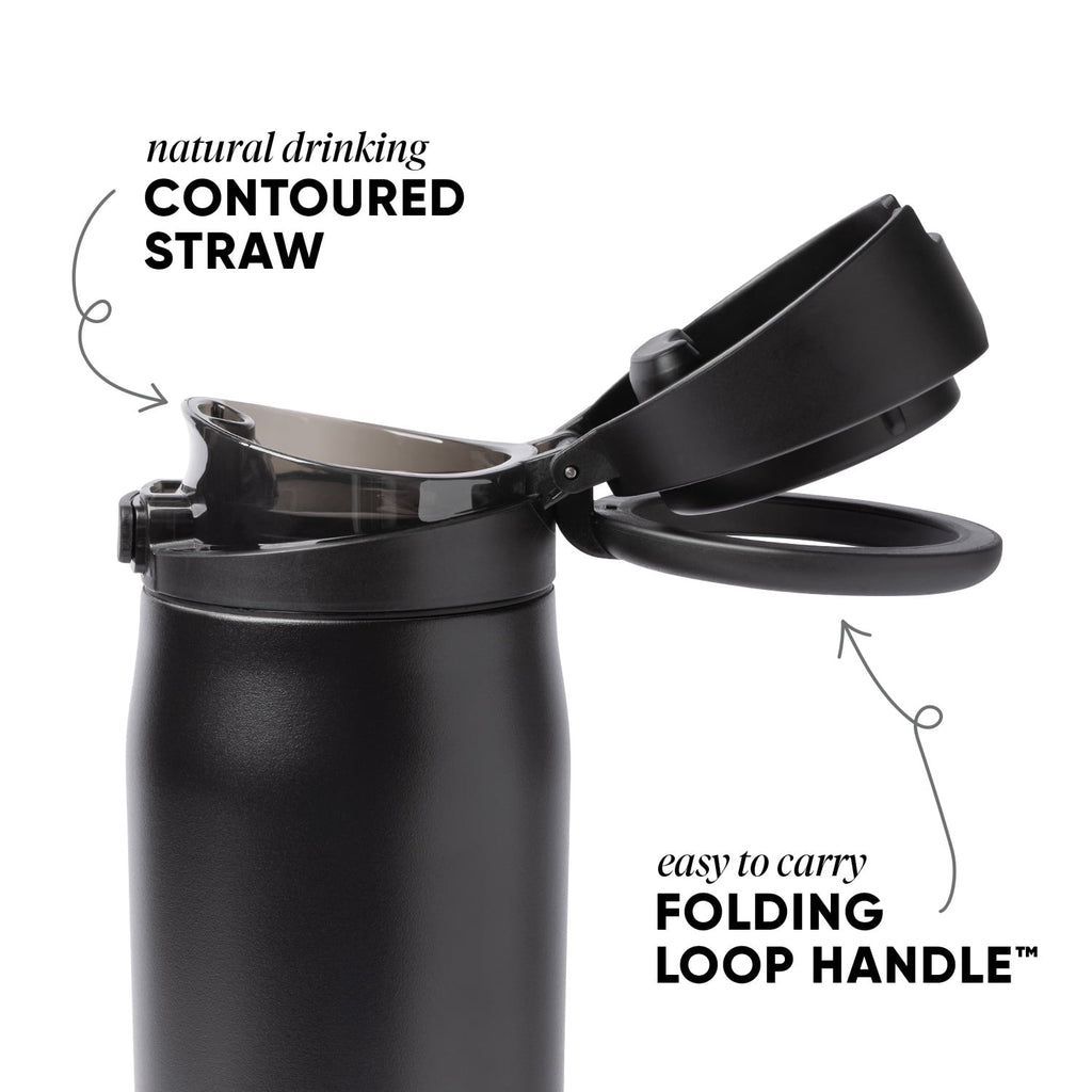 Simple Modern 24oz Mesa Loop Water Bottle with Covered Spout | Pink Champagne M409R