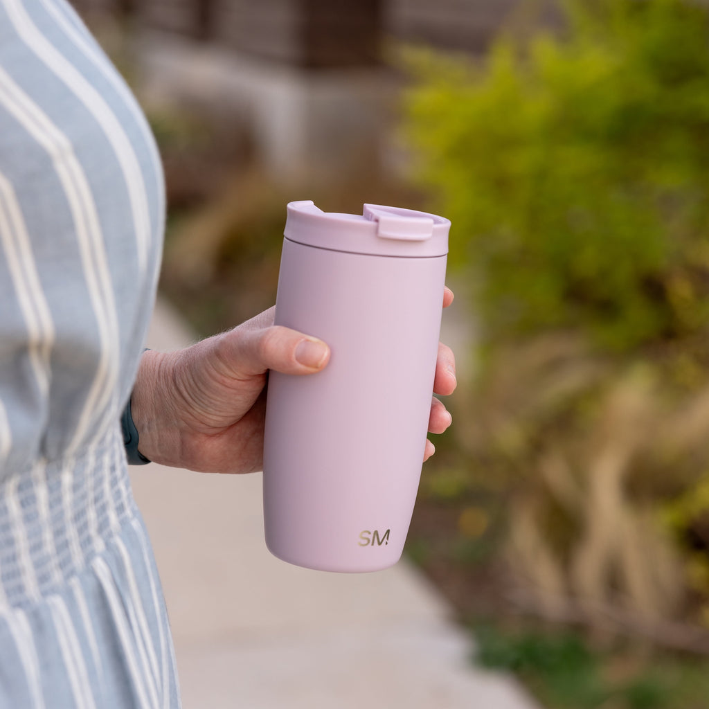 Simple Modern 16 fl oz Insulated Stainless Steel Voyager Coffee Tumbler with Insulated Flip Lid M394R