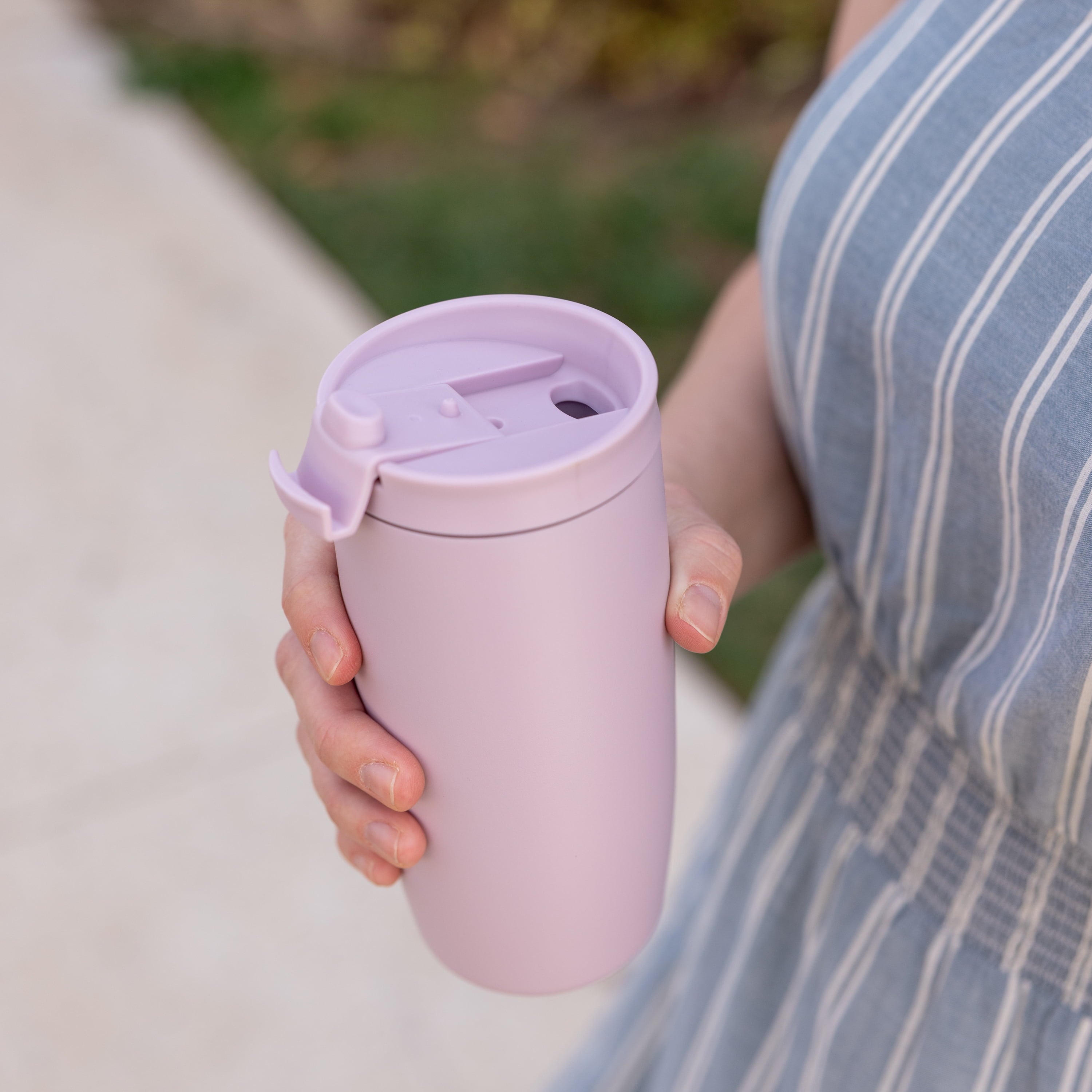 Simple Modern 16 fl oz Insulated Stainless Steel Voyager Coffee Tumbler with Insulated Flip Lid M394R