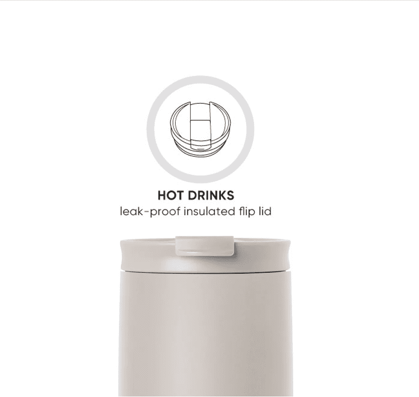 Simple Modern 16 fl oz Insulated Stainless Steel Voyager Coffee Tumbler with Insulated Flip Lid M394R