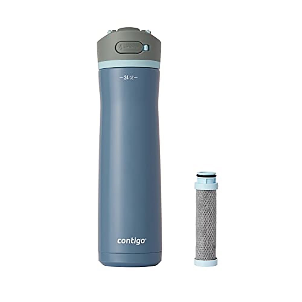 Contigo 24 oz. Wells Chill Stainless Steel Filter Bottle w/ Filters - Dark Ice M84X